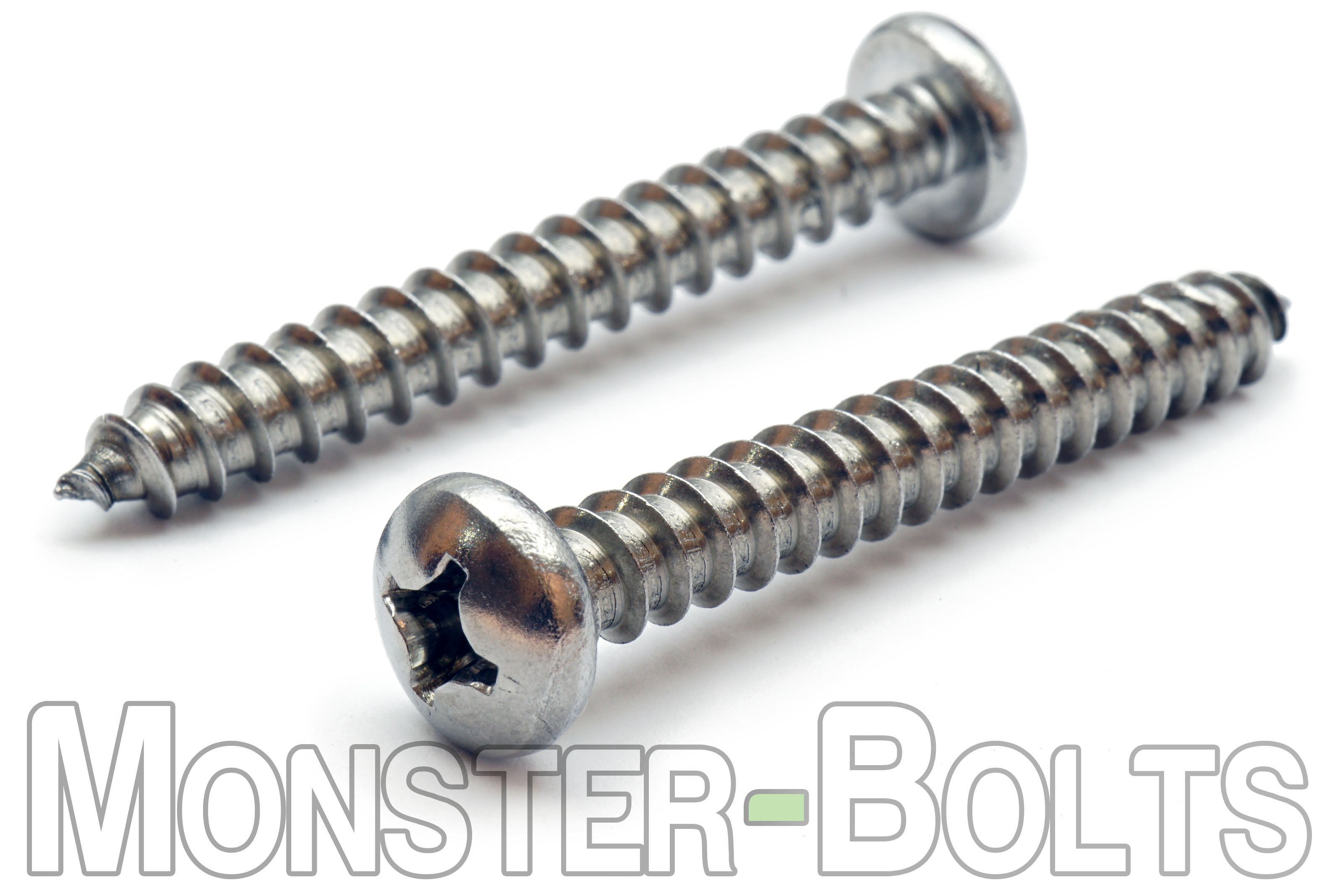 Bulk #5 Self-Tapping Screws – Phillips Pan Head – Type A – Zinc Plated Steel (CR+3) – RoHS