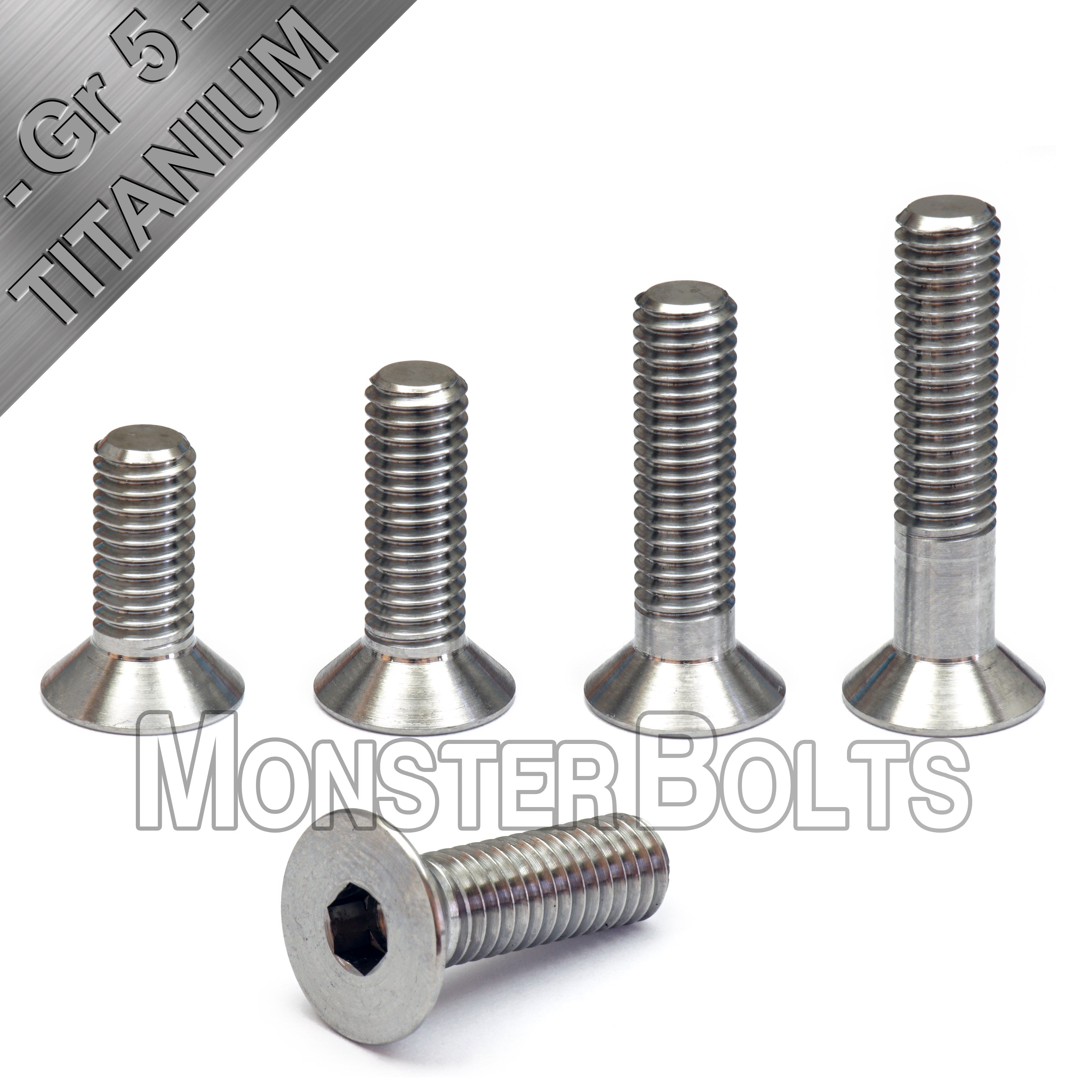 M3 Titanium Flat Head Socket Cap screws, DIN 7991