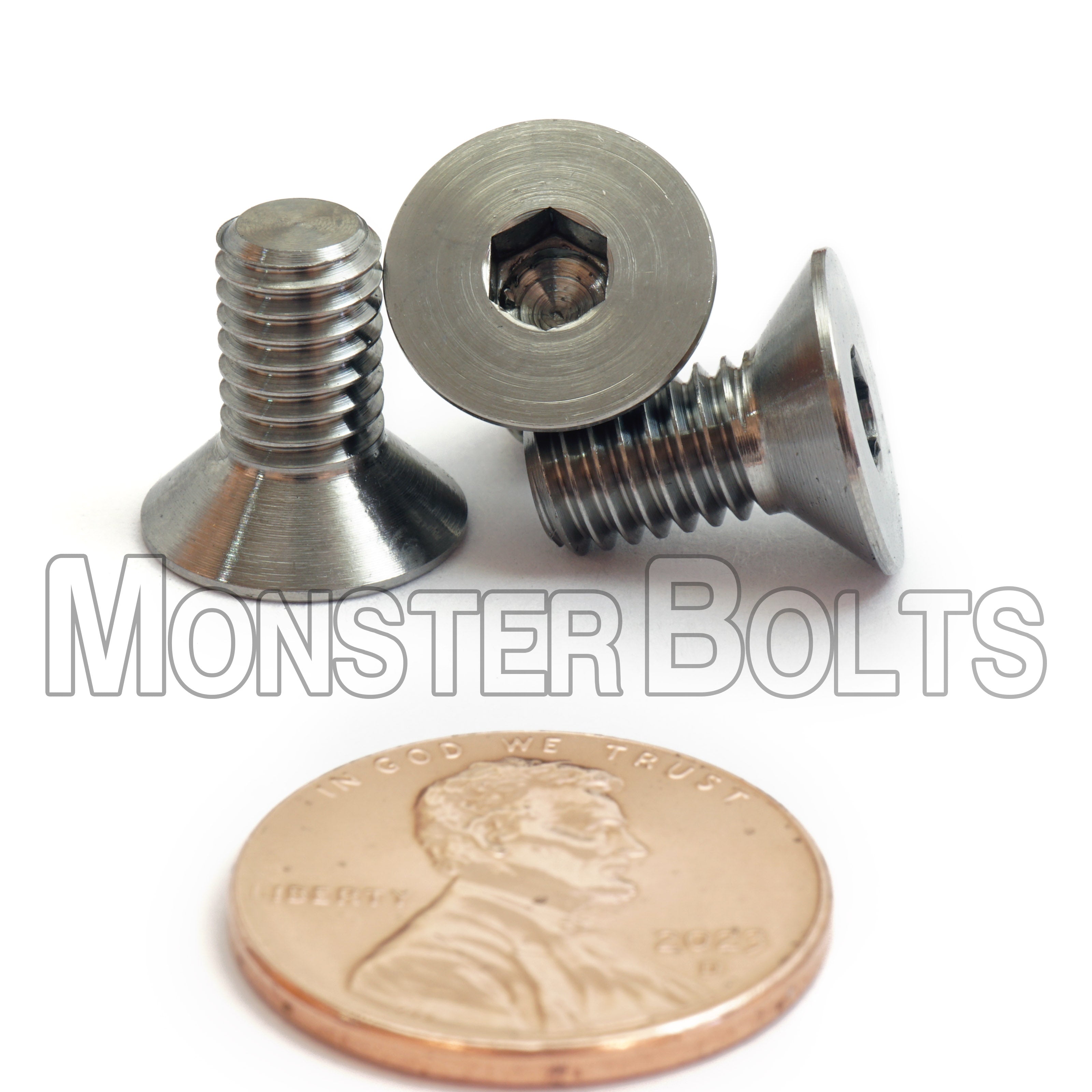 M6 Titanium Flat Head Socket Cap screws, DIN 7991