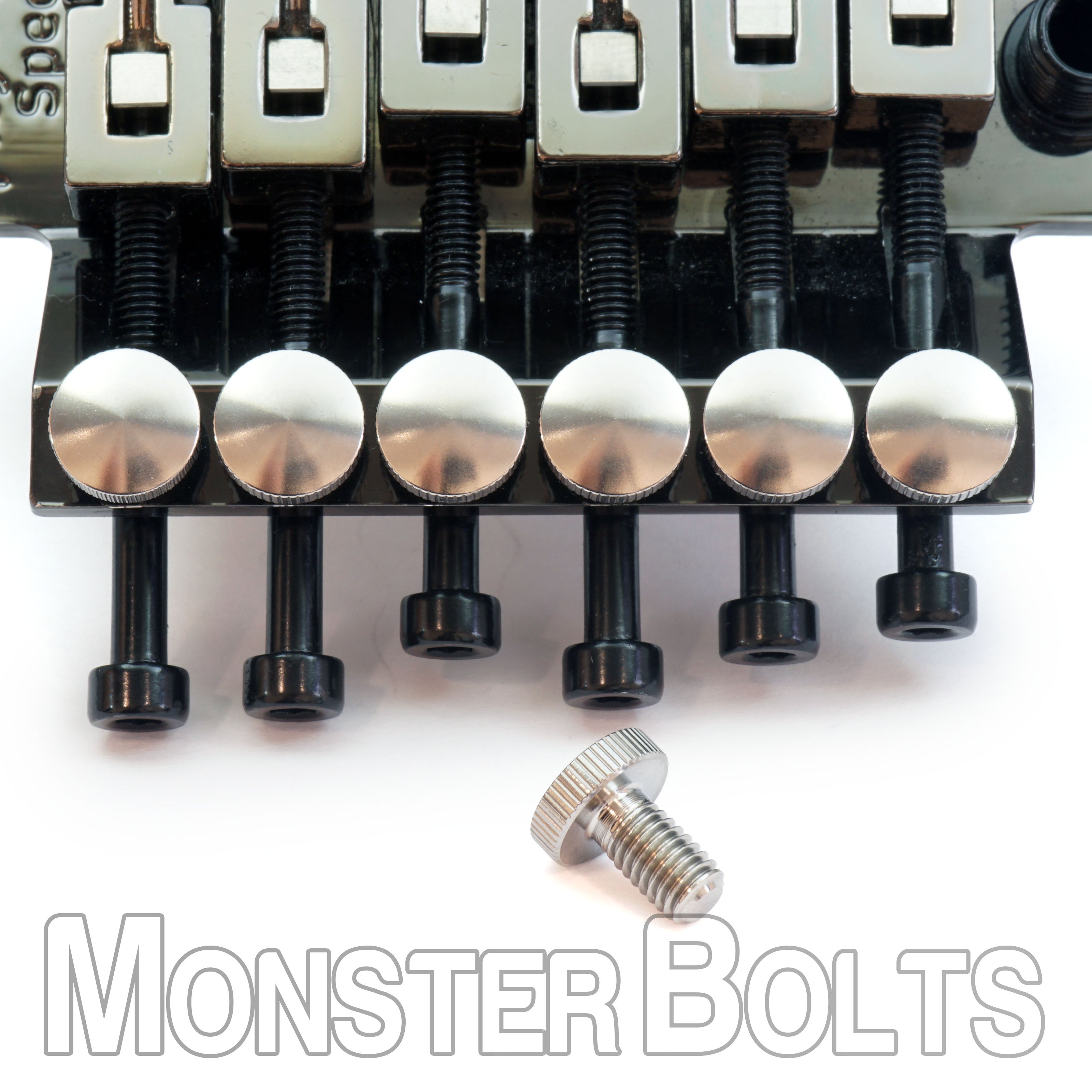 Titanium Fine Tuners – Floyd Rose® Style Tremolo – Precision Lightweight Upgrade – Monster Bolts