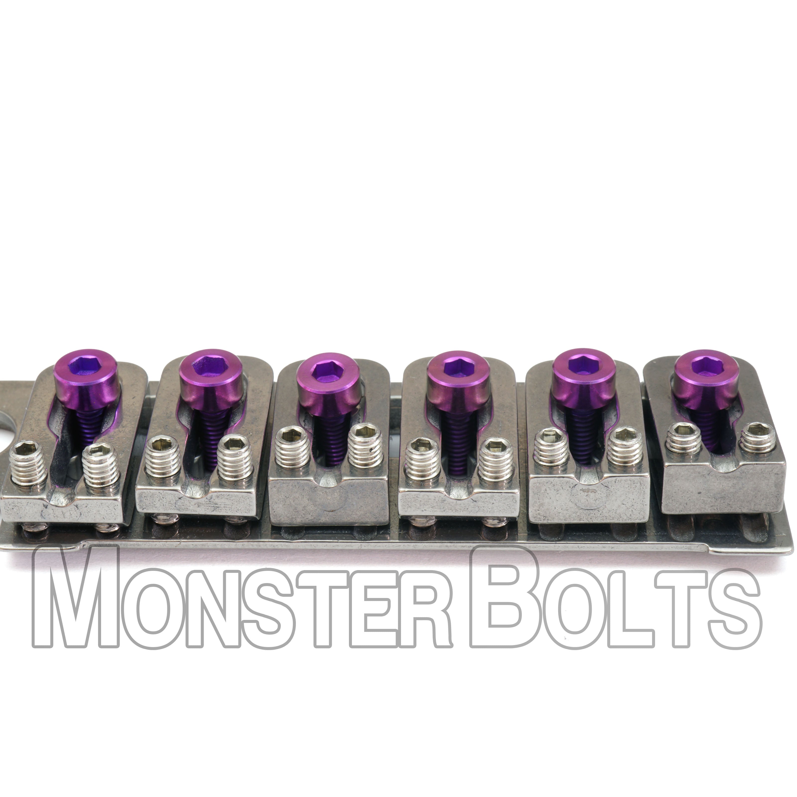 Anodized Titanium Saddle Mounting Screws for VegaTrem VT1 — Blue, Purple, Gold, Green (Set of 6)