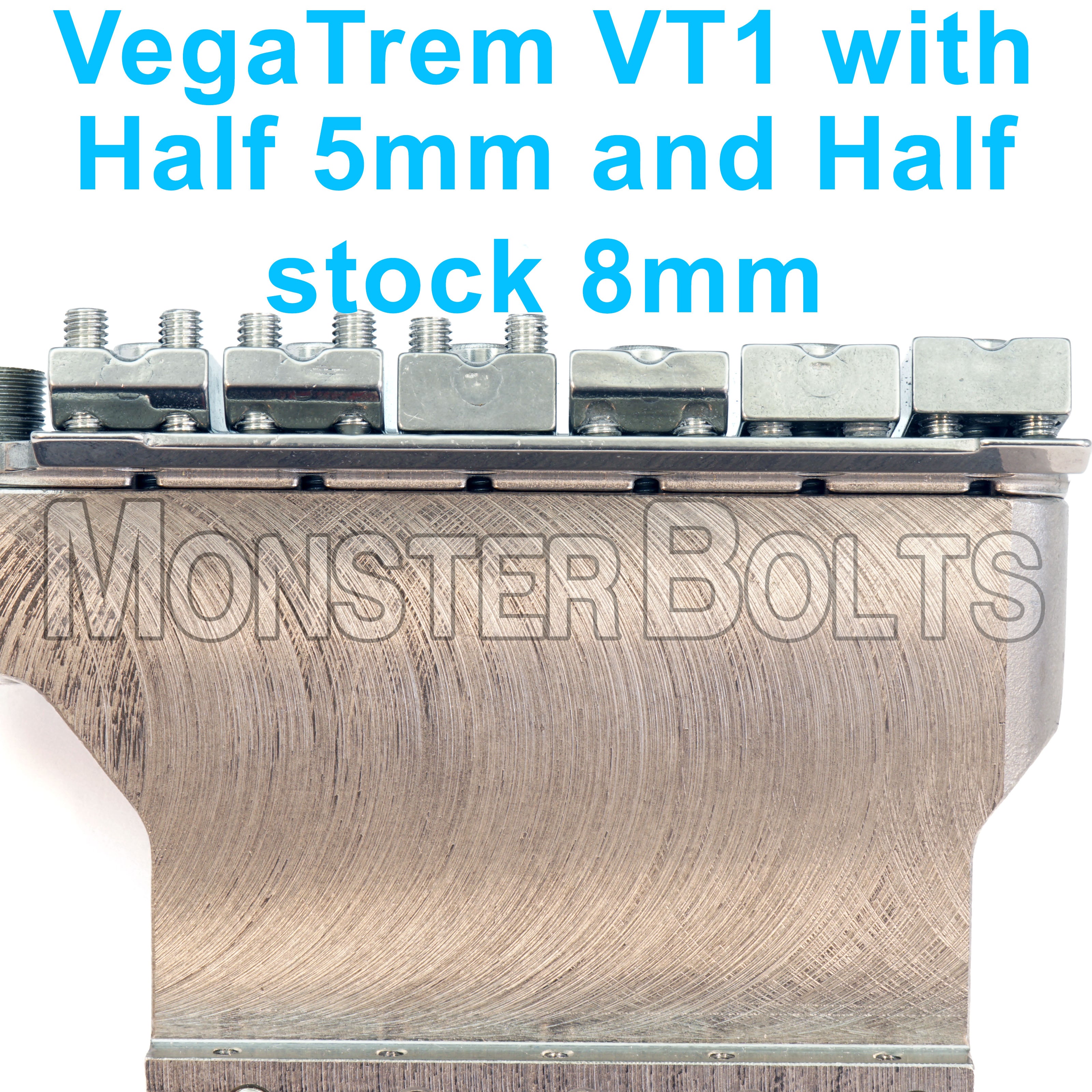 Black Alloy Steel Saddle Height Screw Set for VegaTrem VT1 & VT2 – Monster Bolts