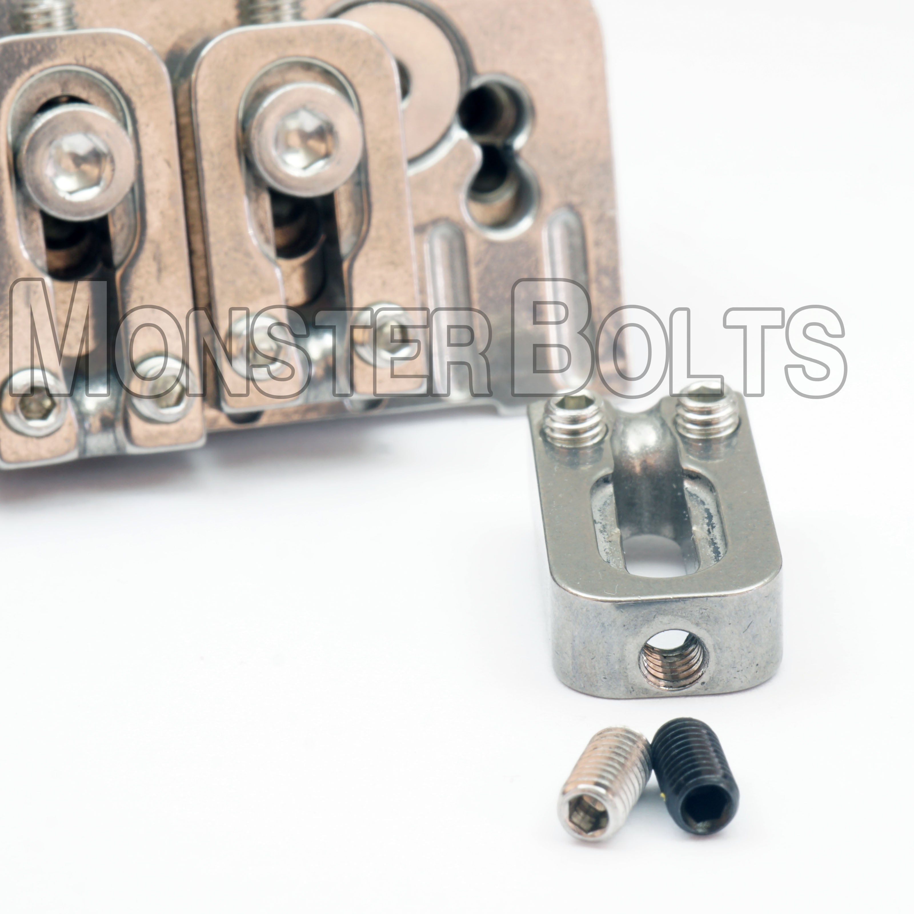 Saddle Intonation Set Screws for VegaTrem VT1 — Black, Stainless, or Titanium (6 pcs)