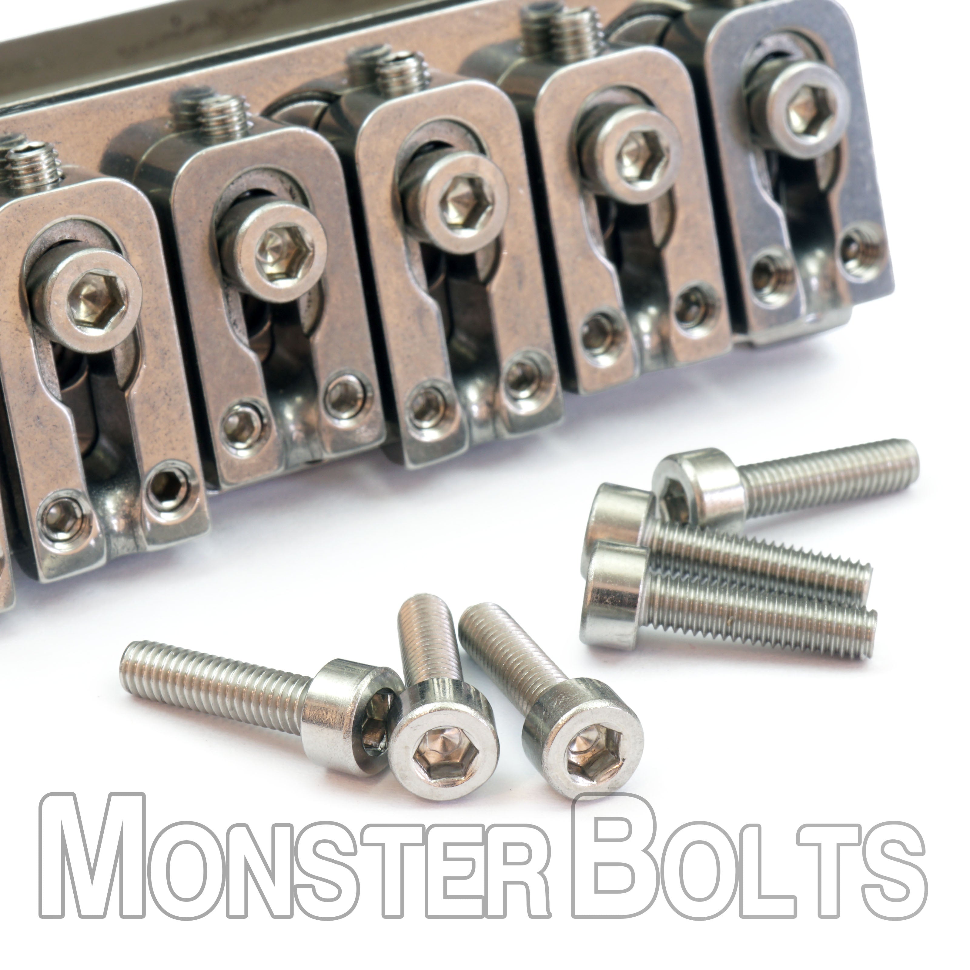 Saddle Mounting Screws for VegaTrem VT1 — Black, Stainless, or Titanium (Set of 6)