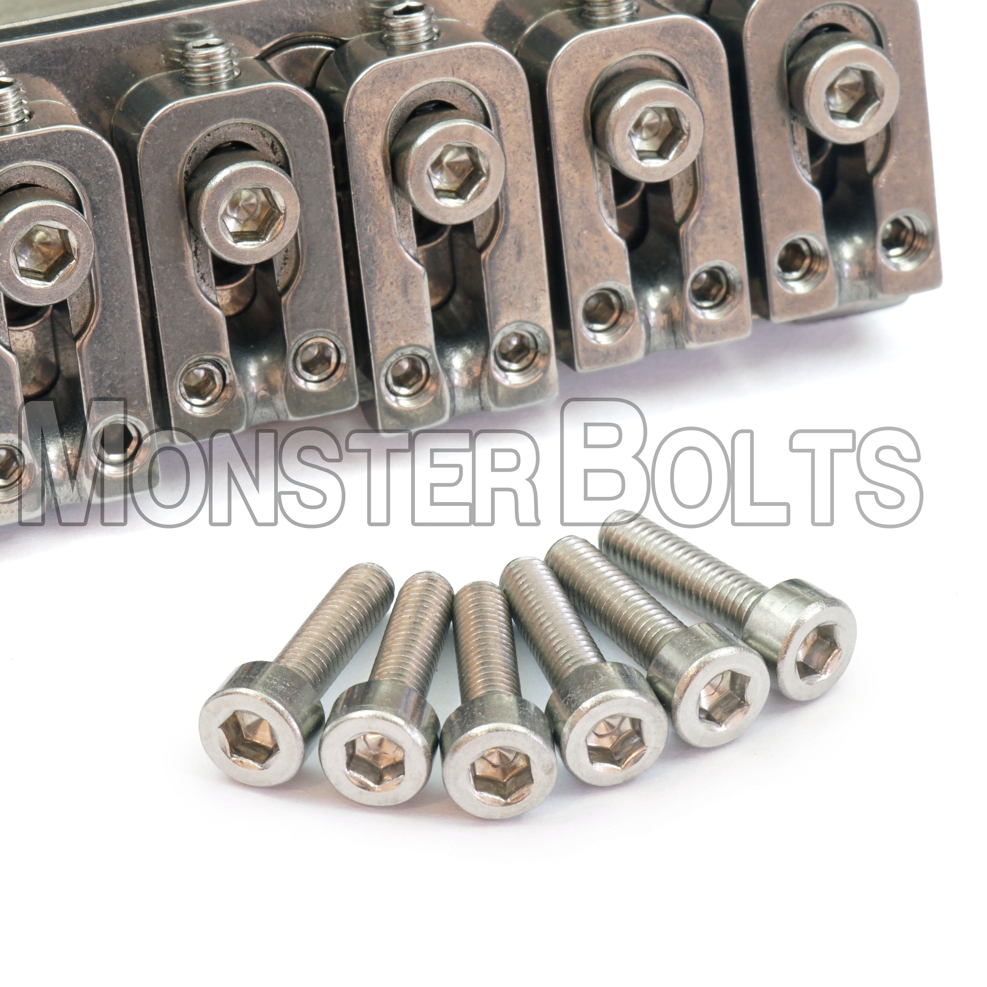 Saddle Mounting Screws for VegaTrem VT1 — Black, Stainless, or Titanium (Set of 6)