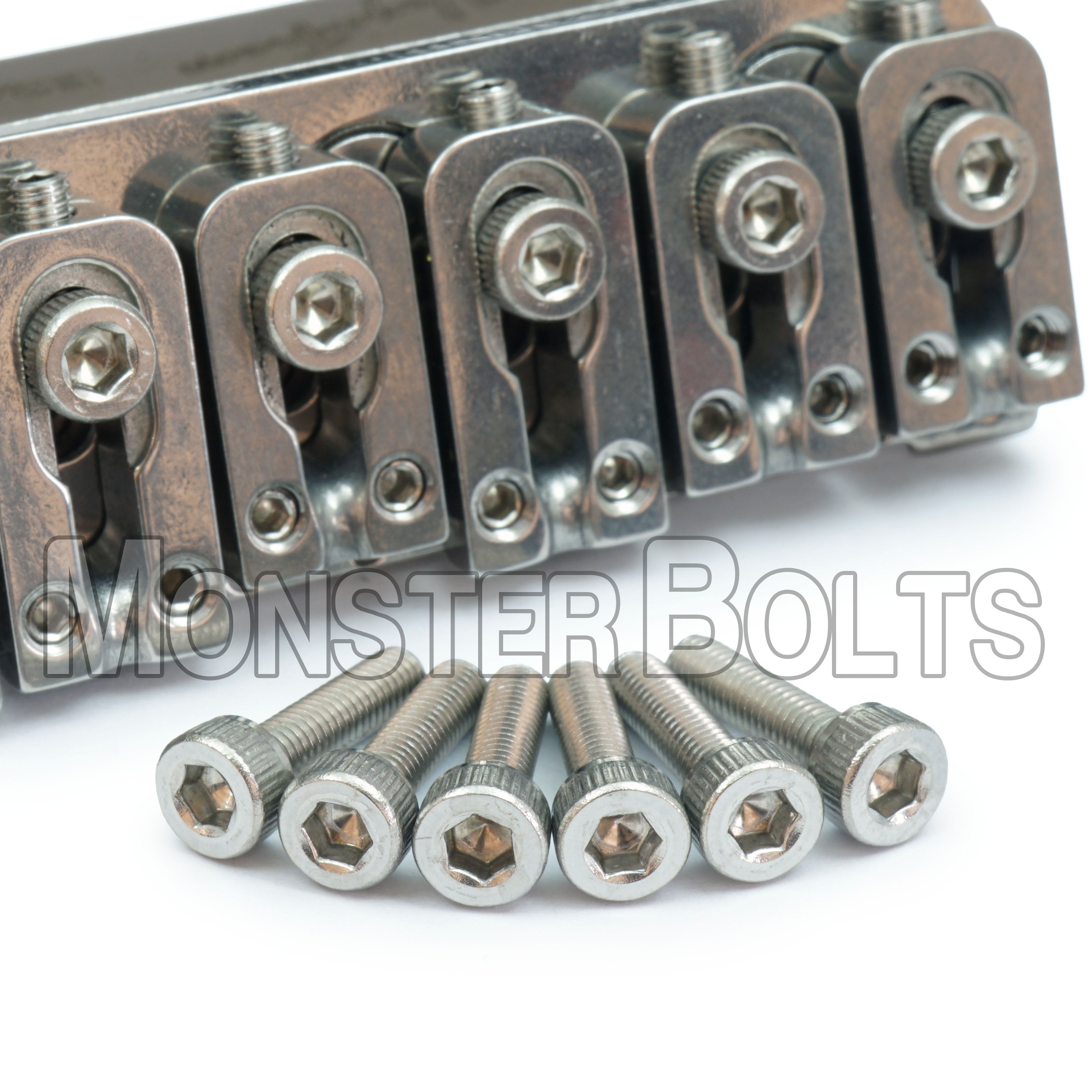 Saddle Mounting Screws for VegaTrem VT1 — Black, Stainless, or Titanium (Set of 6)