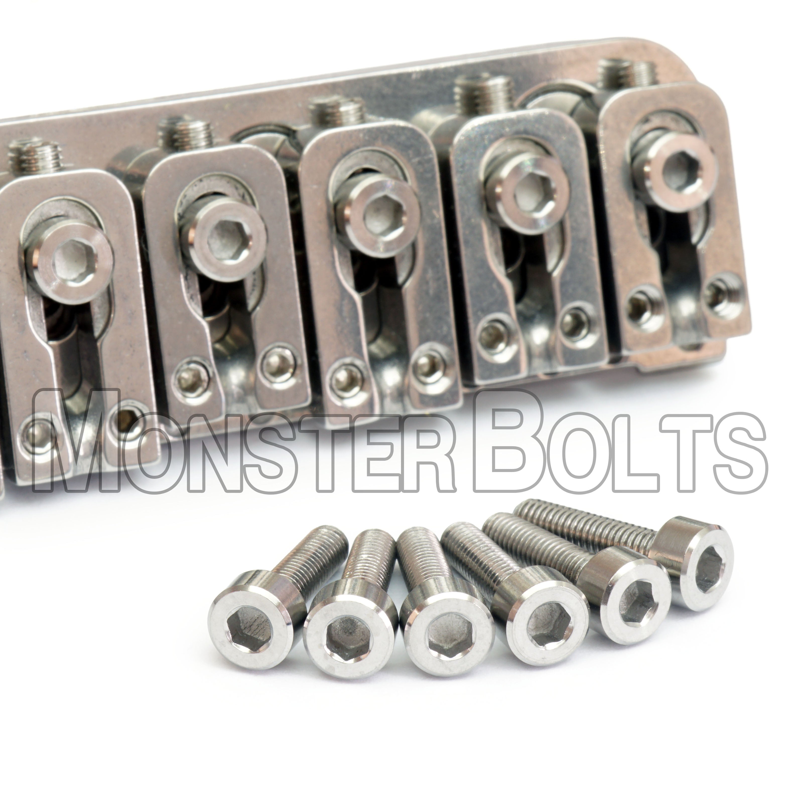 Saddle Mounting Screws for VegaTrem VT1 — Black, Stainless, or Titanium (Set of 6)