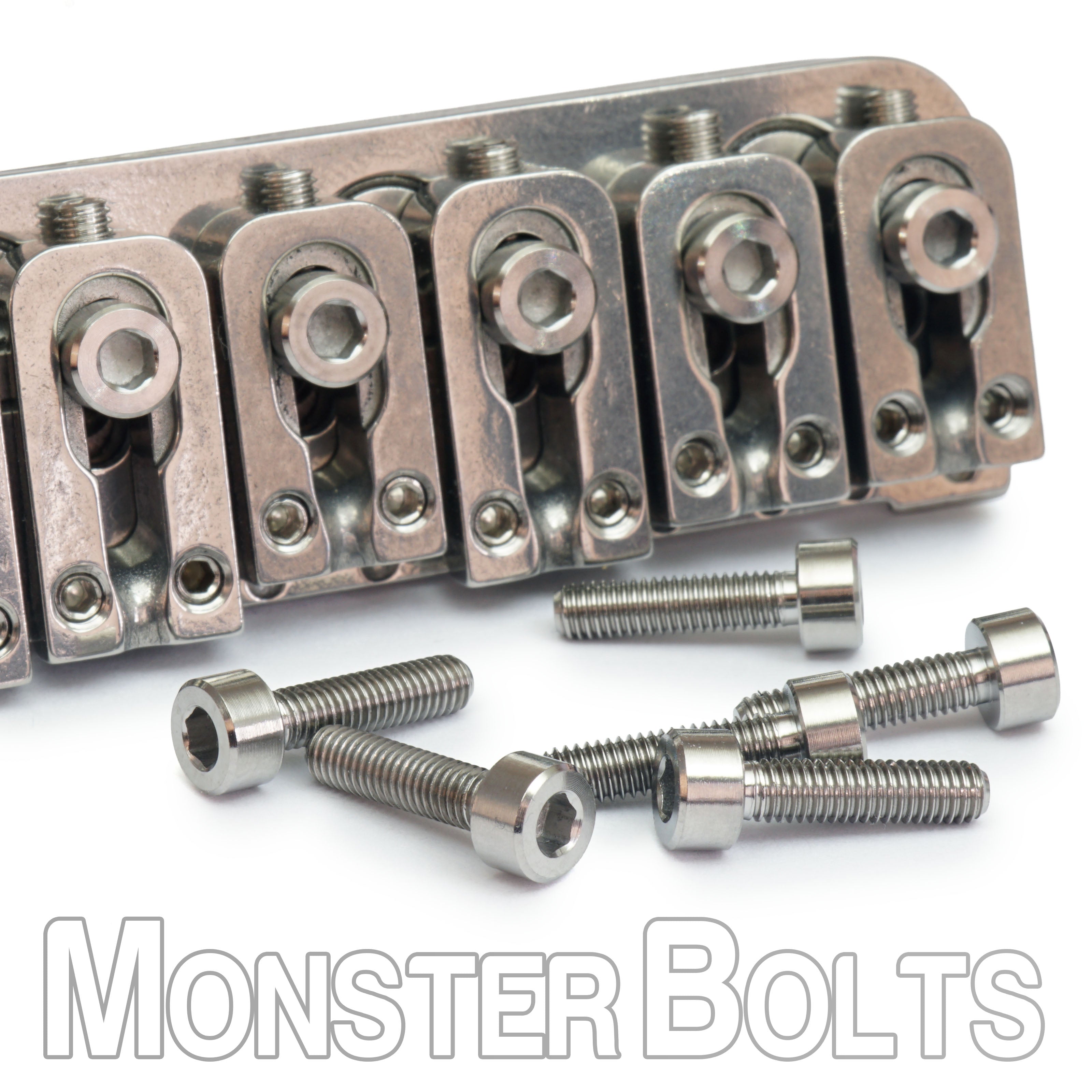 Saddle Mounting Screws for VegaTrem VT1 — Black, Stainless, or Titanium (Set of 6)