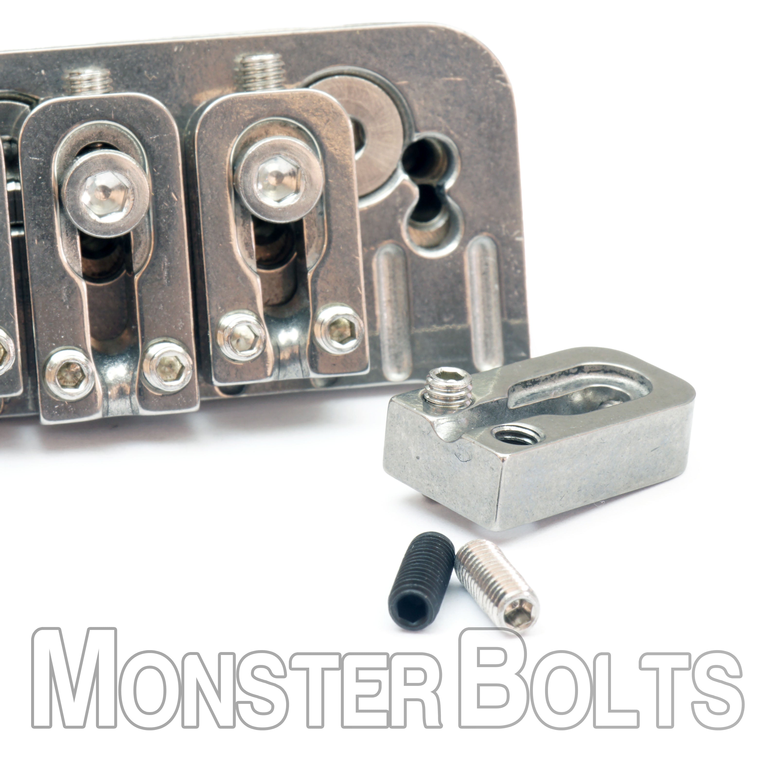 Black Alloy Steel Saddle Height Screw Set for VegaTrem VT1 & VT2 – Monster Bolts