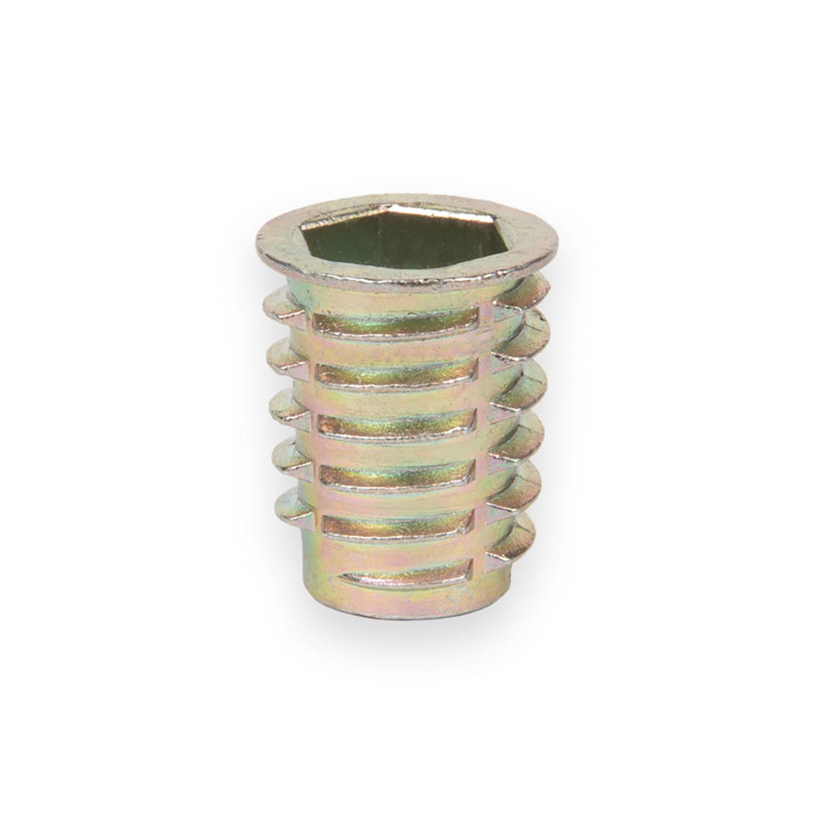 E-Z Hex Flanged Threaded Inserts for Soft Wood
