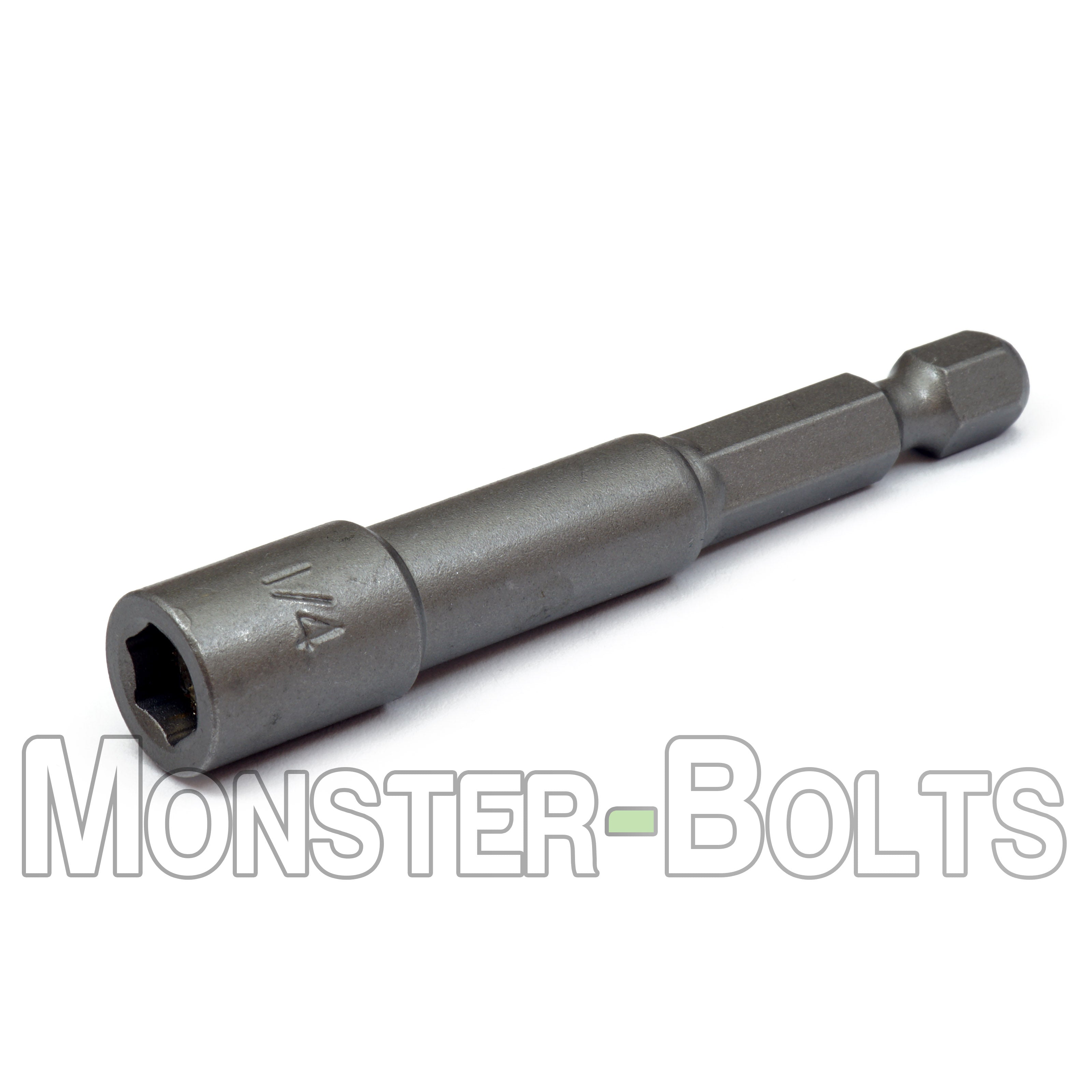 1/4" Magnetic Nutsetters, 1/4" Hex Power Shank w/ Industrial Grade Magnet - Monster Bolts