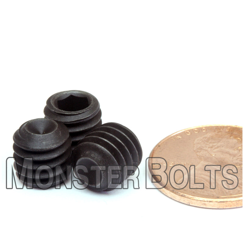 Black 5/16-18 x 5/16" Cup point socket set screws