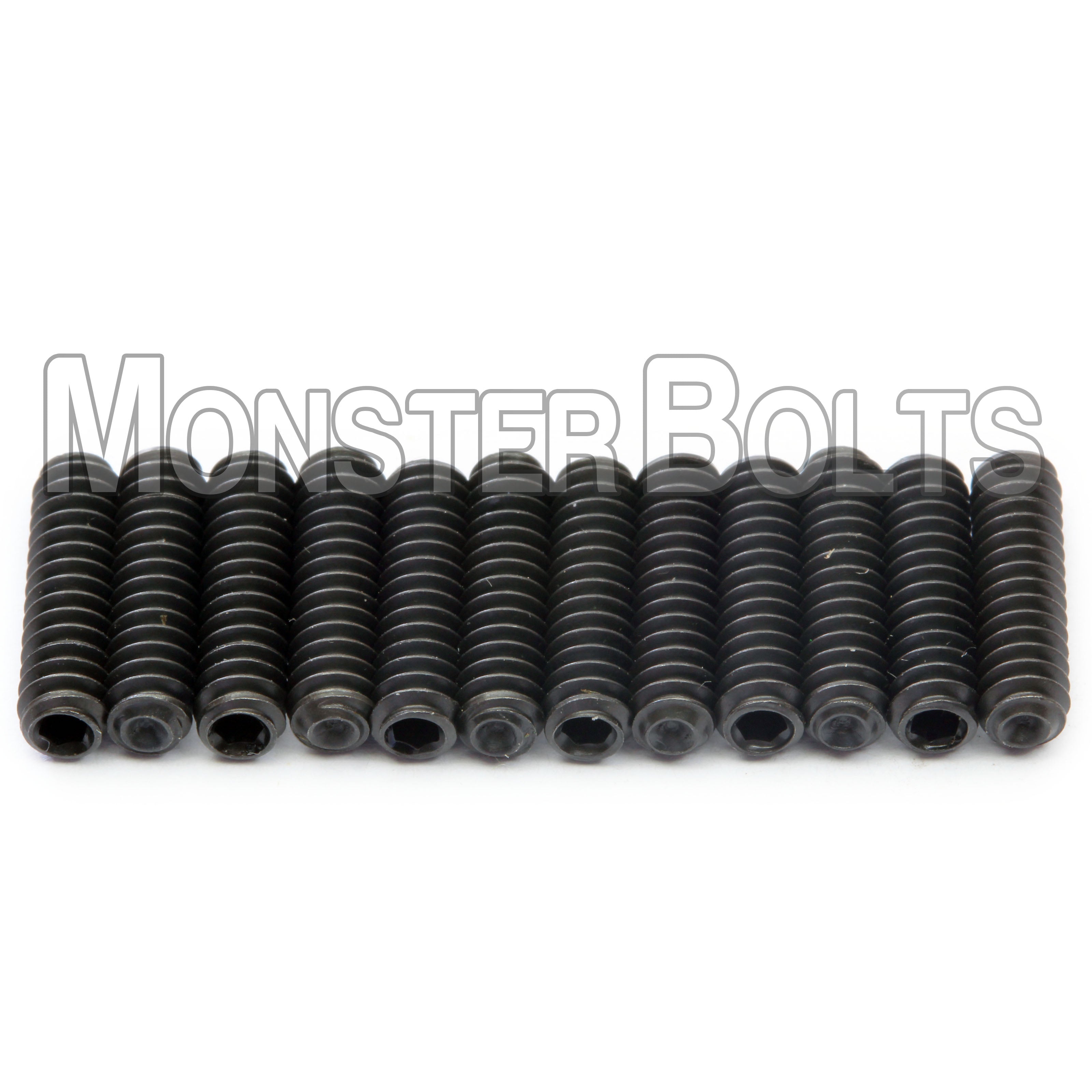 (12) Black #6-32 Bass Guitar Screws for Bridge Saddle Height Adjustment