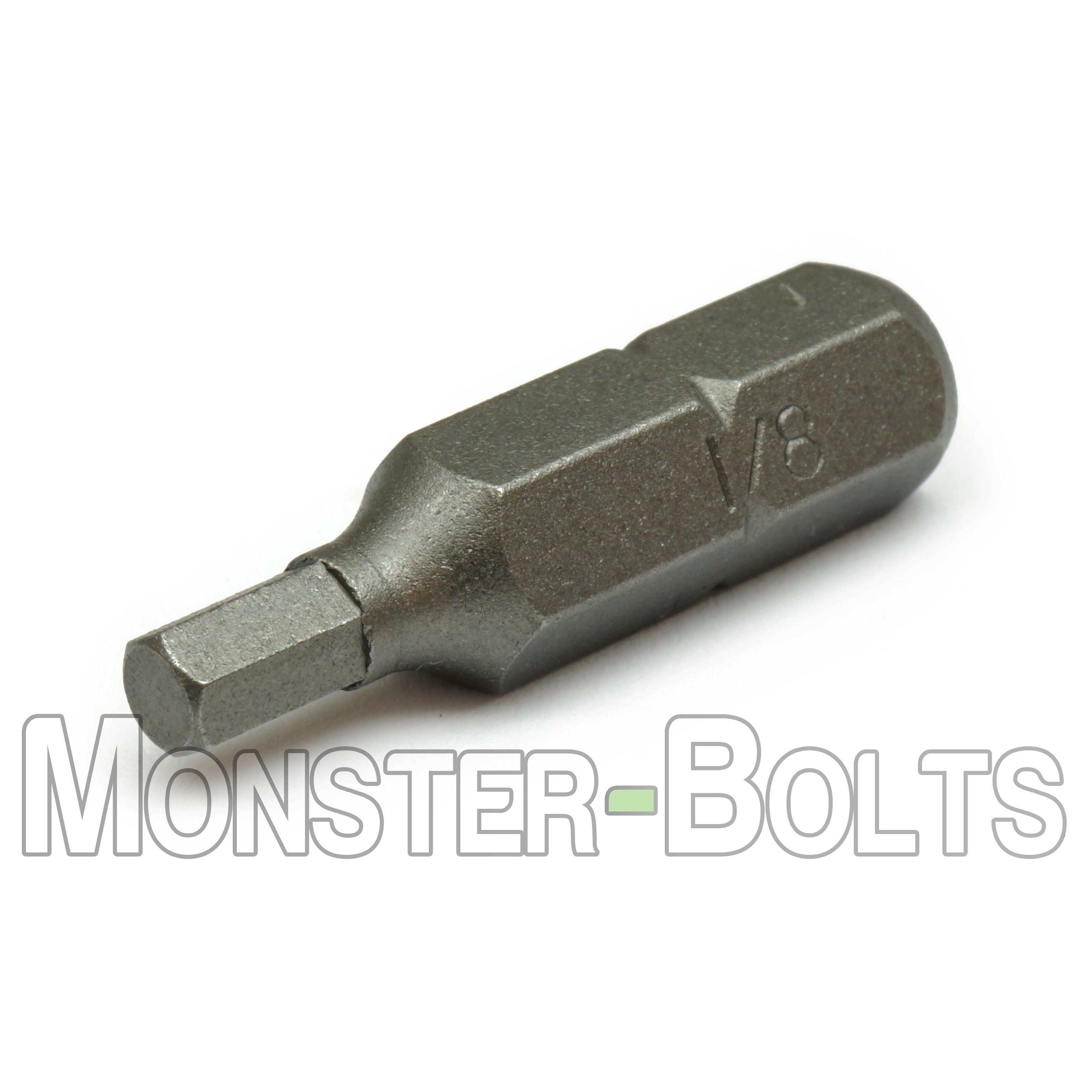1-inch Hex Insert Drive Bits 1/4" Hex Shank Screwdriver / Drill Bits, S2 Steel - Monster Bolts