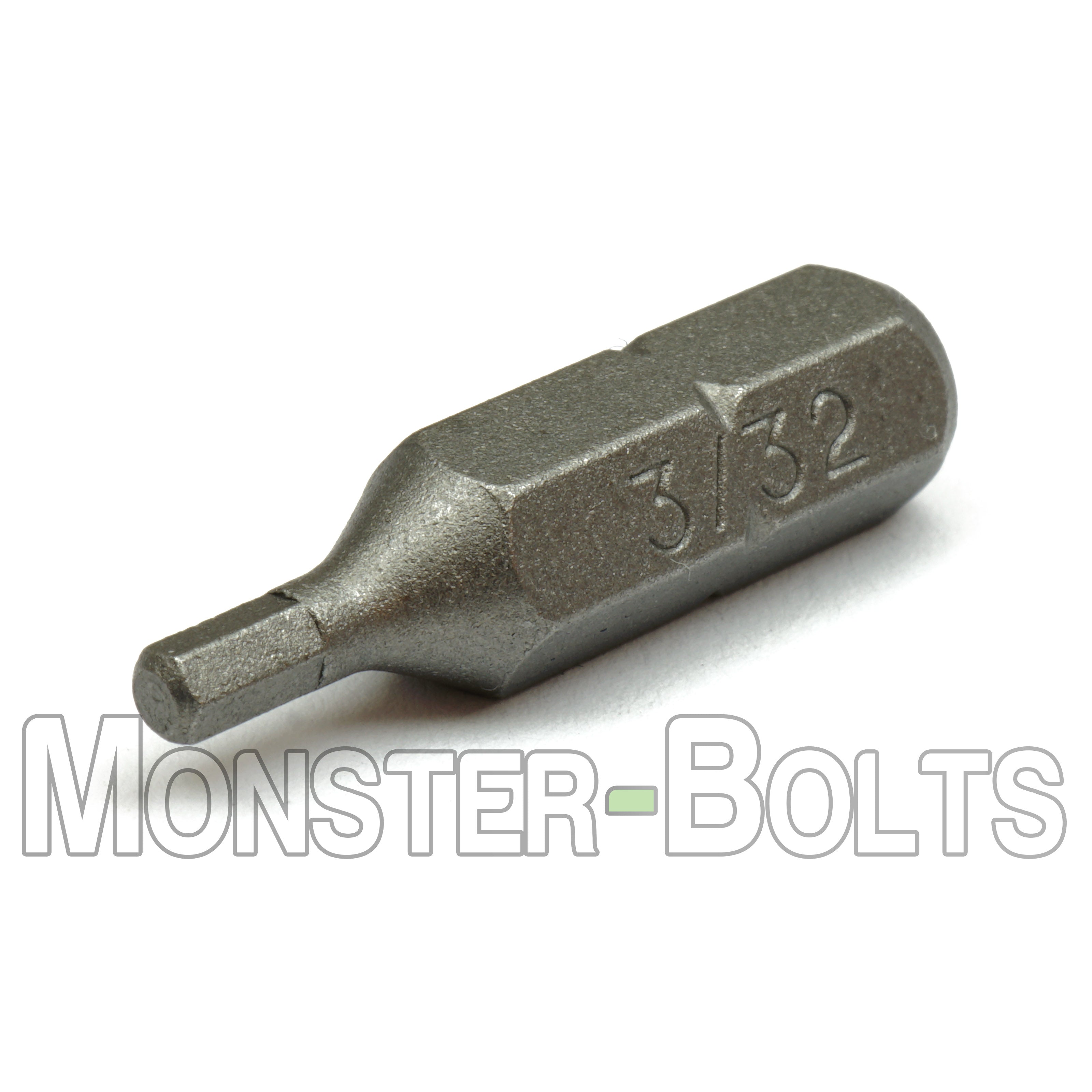1-inch Hex Insert Drive Bits 1/4" Hex Shank Screwdriver / Drill Bits, S2 Steel - Monster Bolts