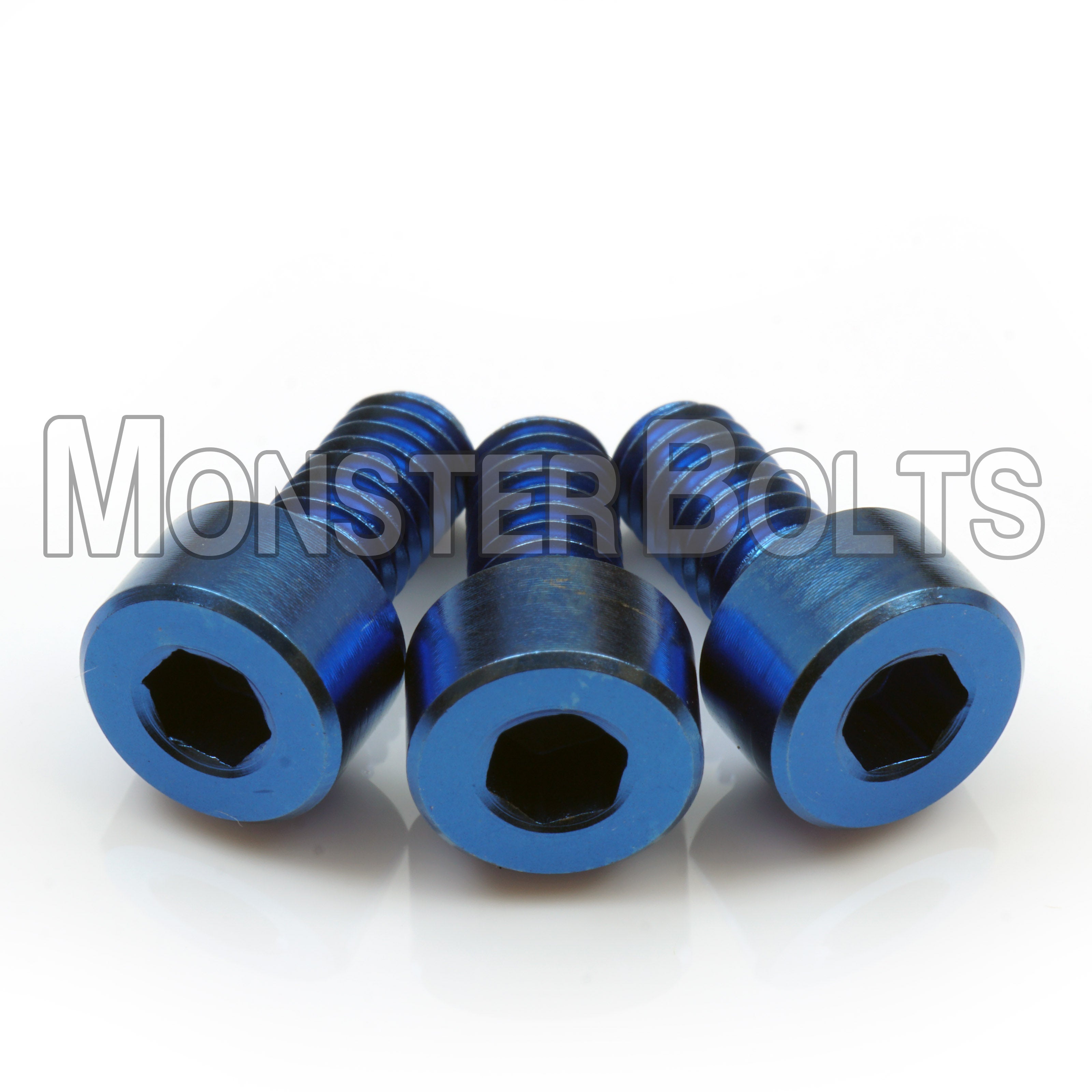 Titanium Guitar Locking Nut Screws, Blue Anodized Floyd Rose Tremolo