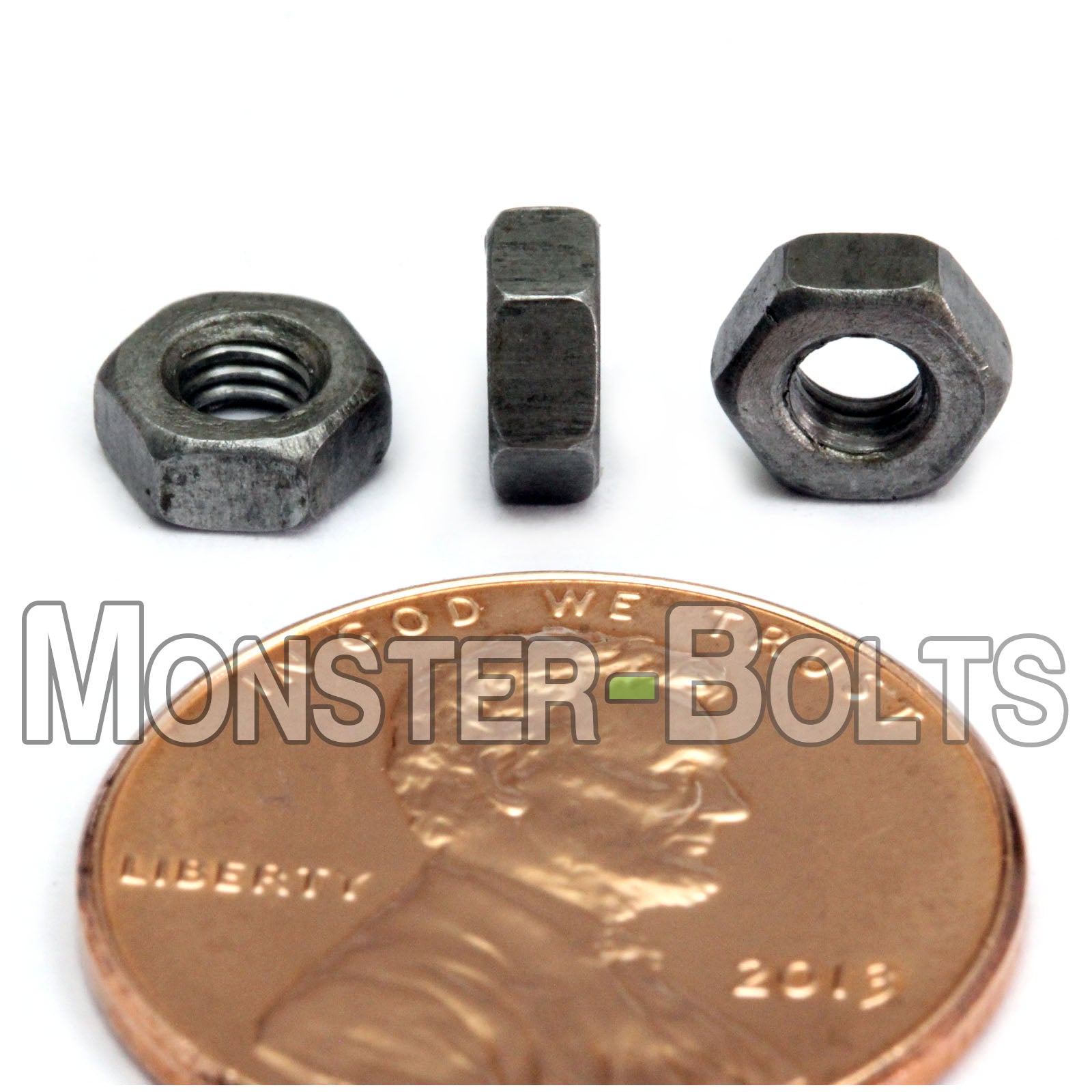 Hex Nuts - Metric DIN 934 Steel w/ plain finish - Monster Bolts