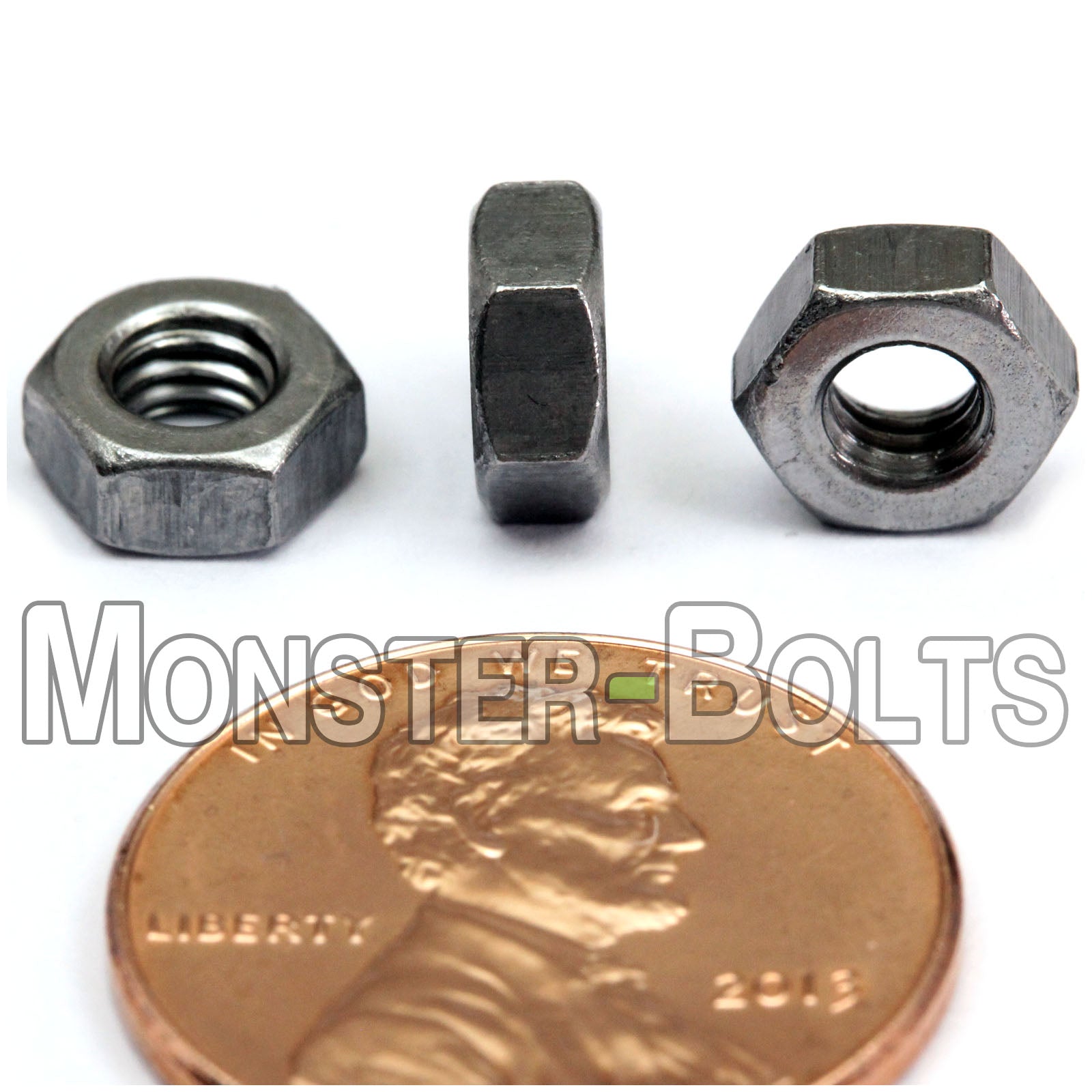 Hex Nuts - Metric DIN 934 Steel w/ plain finish - Monster Bolts