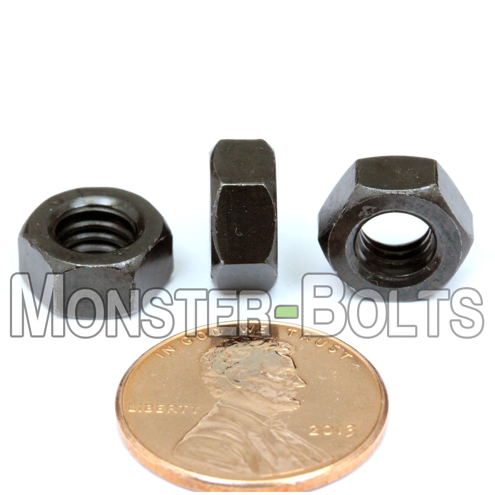 Hex Nuts - Metric DIN 934 Steel w/ plain finish - Monster Bolts