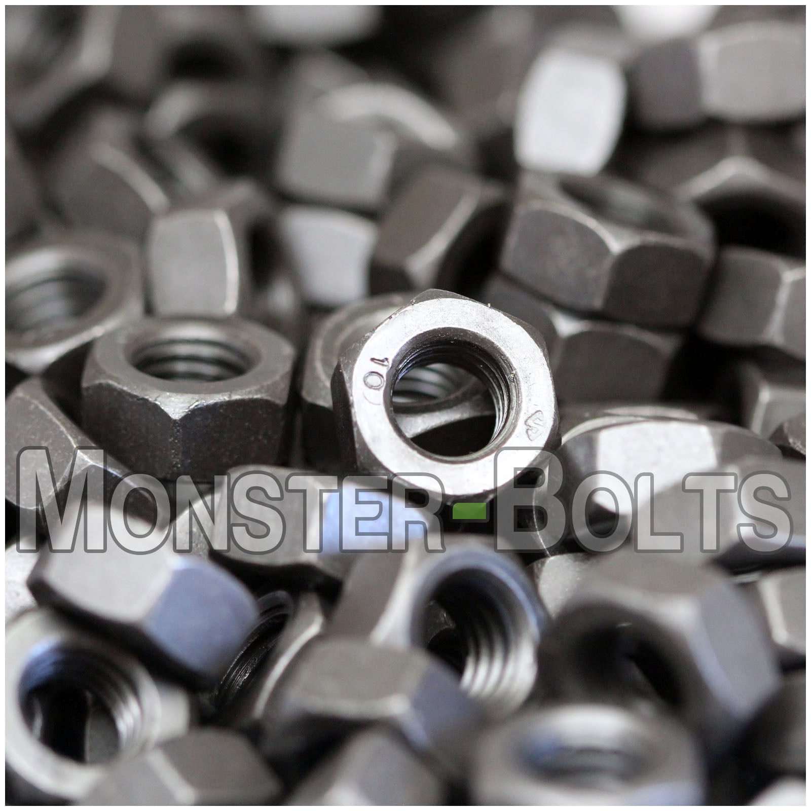 Hex Nuts - Metric DIN 934 Steel w/ plain finish - Monster Bolts