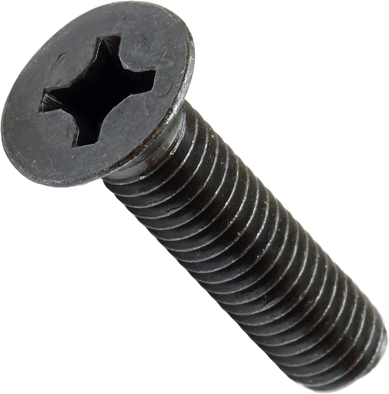 Single Black M4 screw shown for detail. Phillips Flat head.