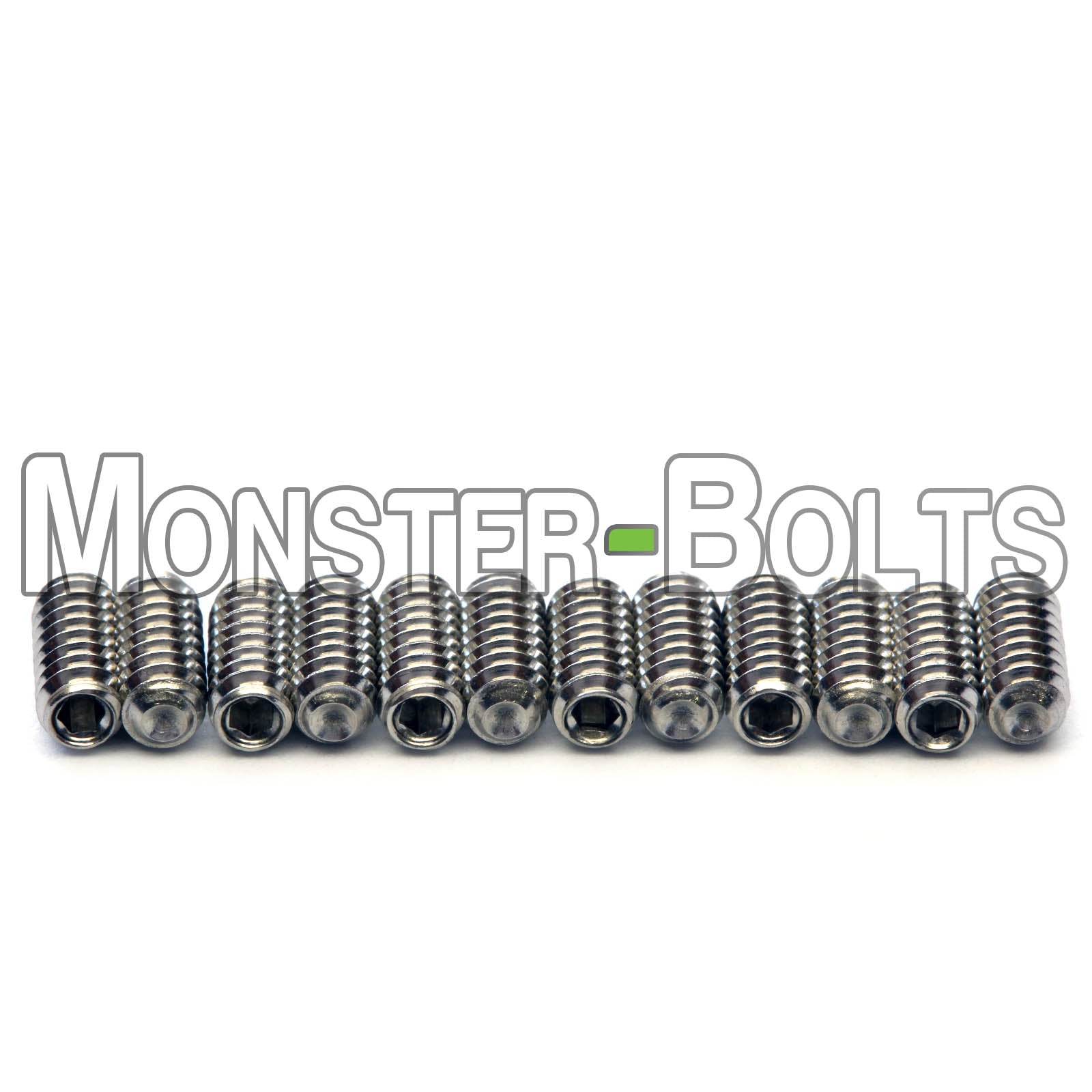 #4-40 Guitar Screws for Bridge Saddle Height Adjustment, Stainless Steel - For American made Fender Stratocaster and similar - Monster Bolts