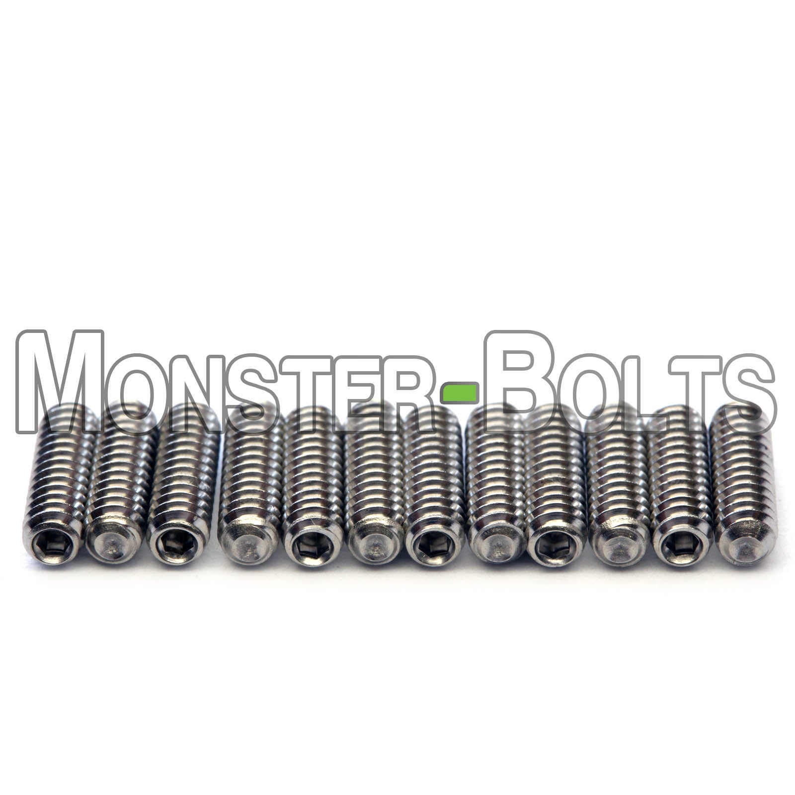#4-40 Guitar Screws for Bridge Saddle Height Adjustment, Stainless Steel - For American made Fender Stratocaster and similar - Monster Bolts