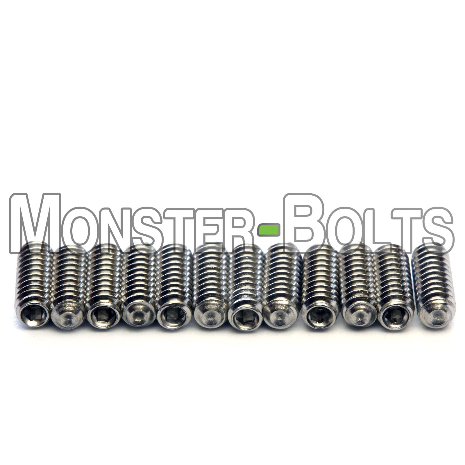 #4-40 Guitar Screws for Bridge Saddle Height Adjustment, Stainless Steel - For American made Fender Stratocaster and similar - Monster Bolts