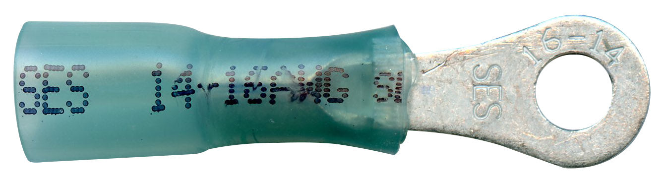 NSPA Krimpa-Seal Long Neck Ring Terminal – Blue (16-14 AWG)