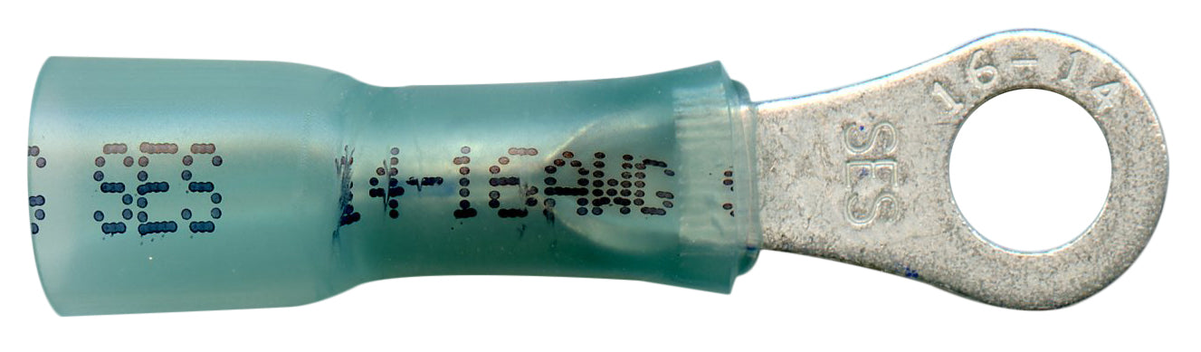 NSPA Krimpa-Seal Long Neck Ring Terminal – Blue (16-14 AWG)