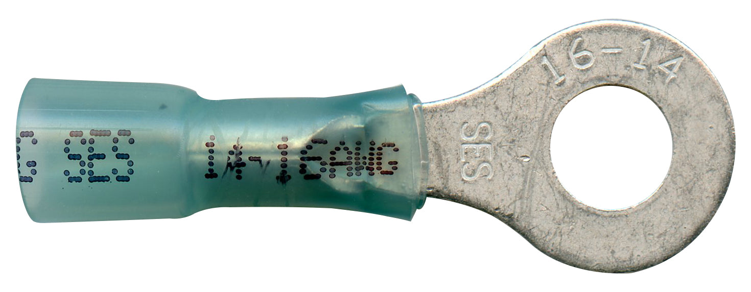 NSPA Krimpa-Seal Long Neck Ring Terminal – Blue (16-14 AWG)