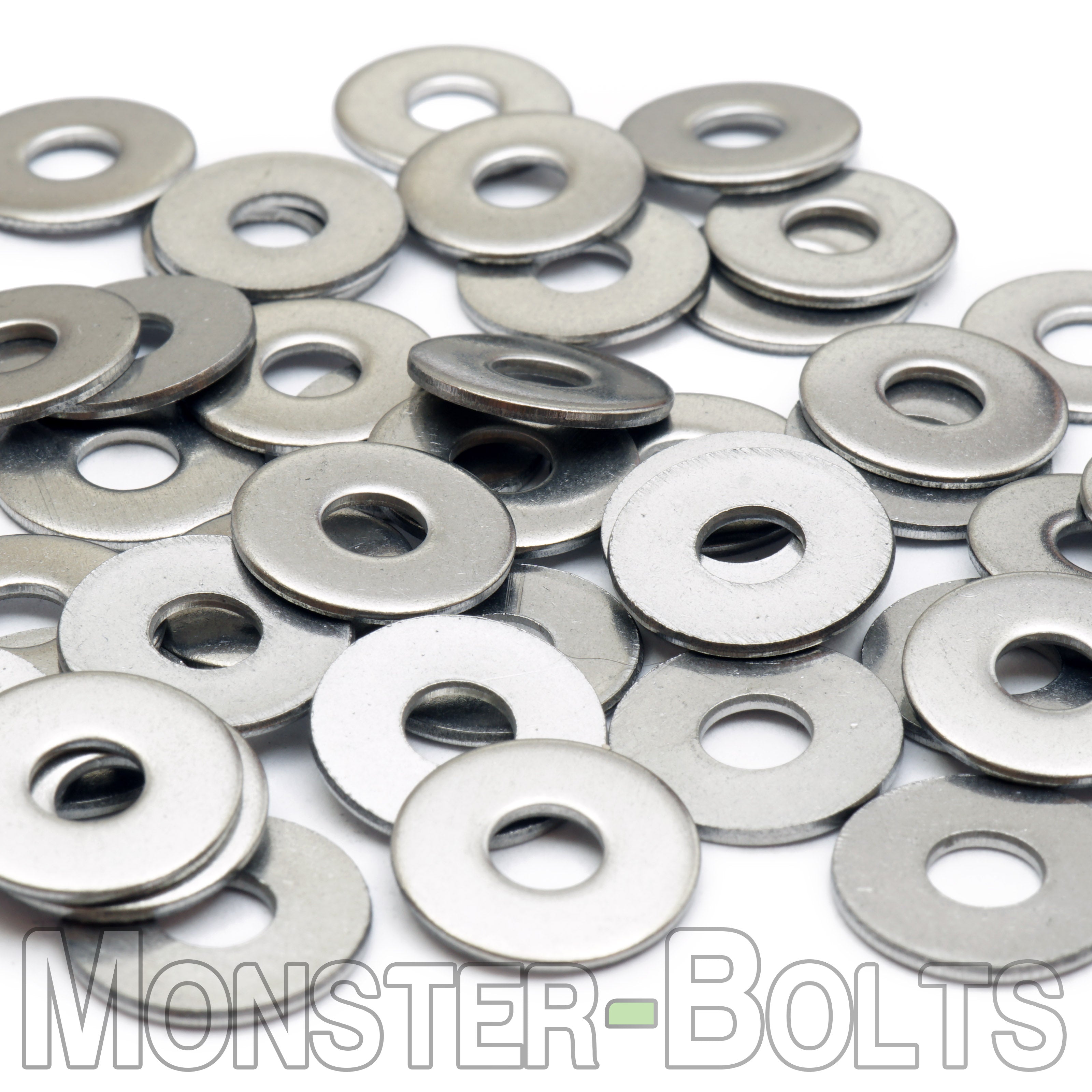 Metric Fender Washer - Stainless Steel DIN 9021, 18-8 / A2 - Monster Bolts