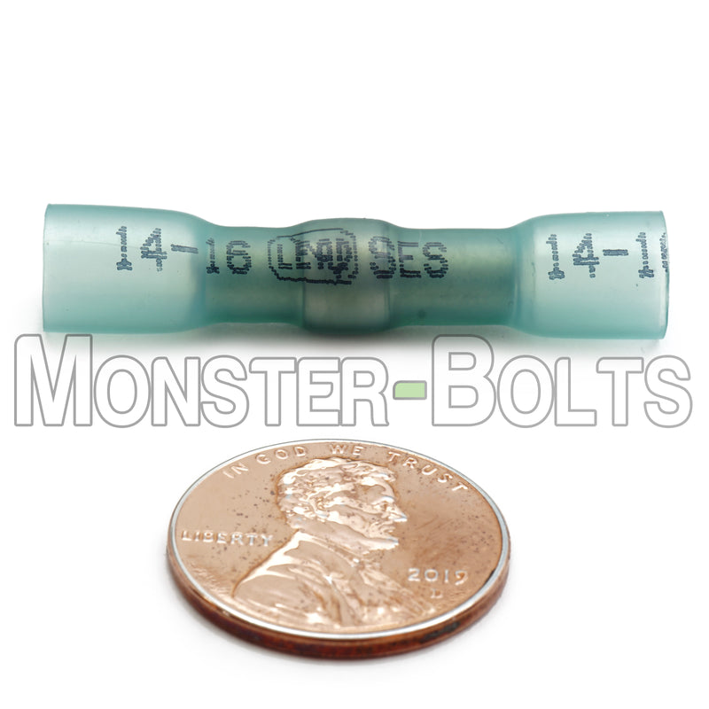 SES MultiLink Waterproof Crimp and Solder Butt Connectors, Blue 14-16 AWG - Lead Free - Monster Bolts