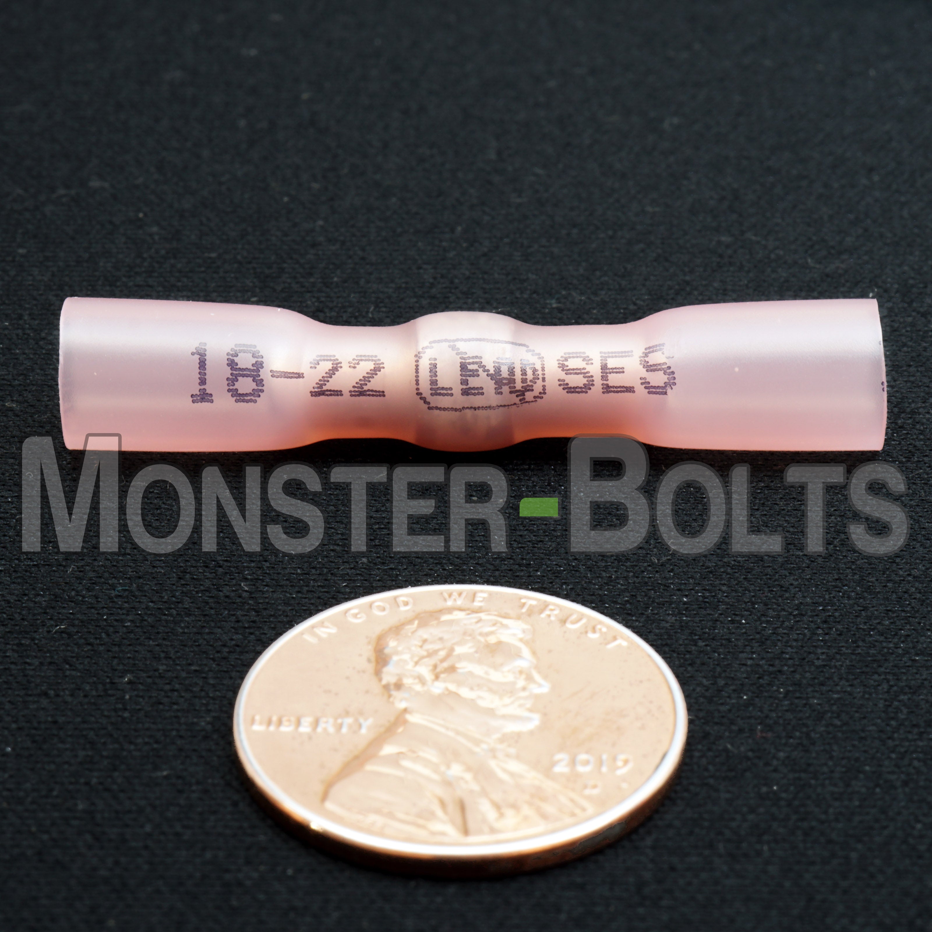 SES MultiLink Waterproof Crimp and Solder Butt Connectors, Red, 22-18 AWG - Lead Free - Monster Bolts