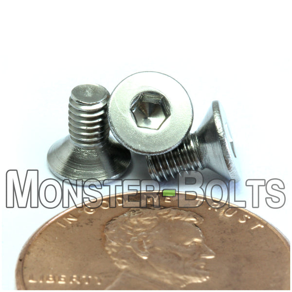 Stainless #5-40 x 1/4" Socket Flat Head screws