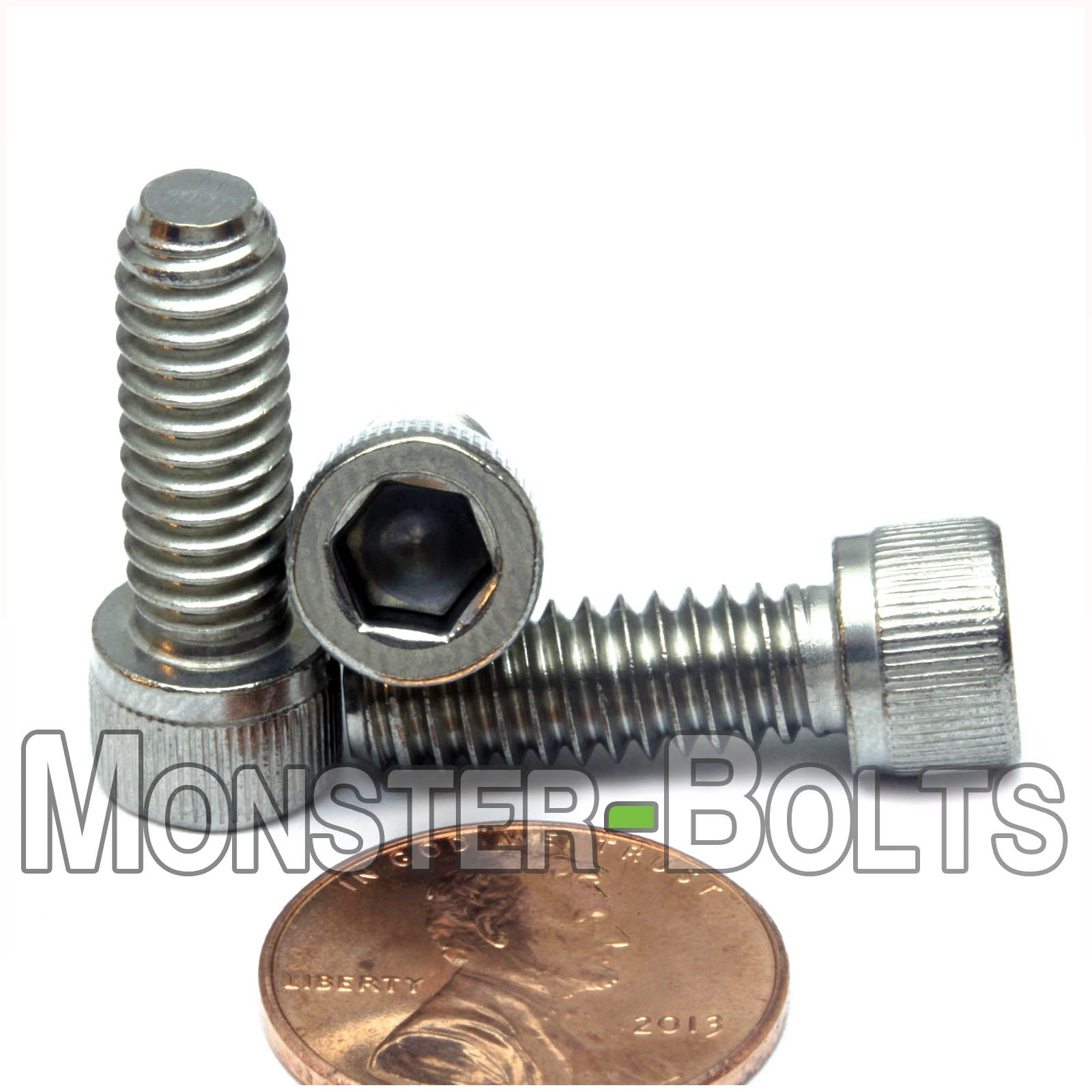 Stainless Steel 1/4-20 x 3/4 in. Socket Head cap screws.