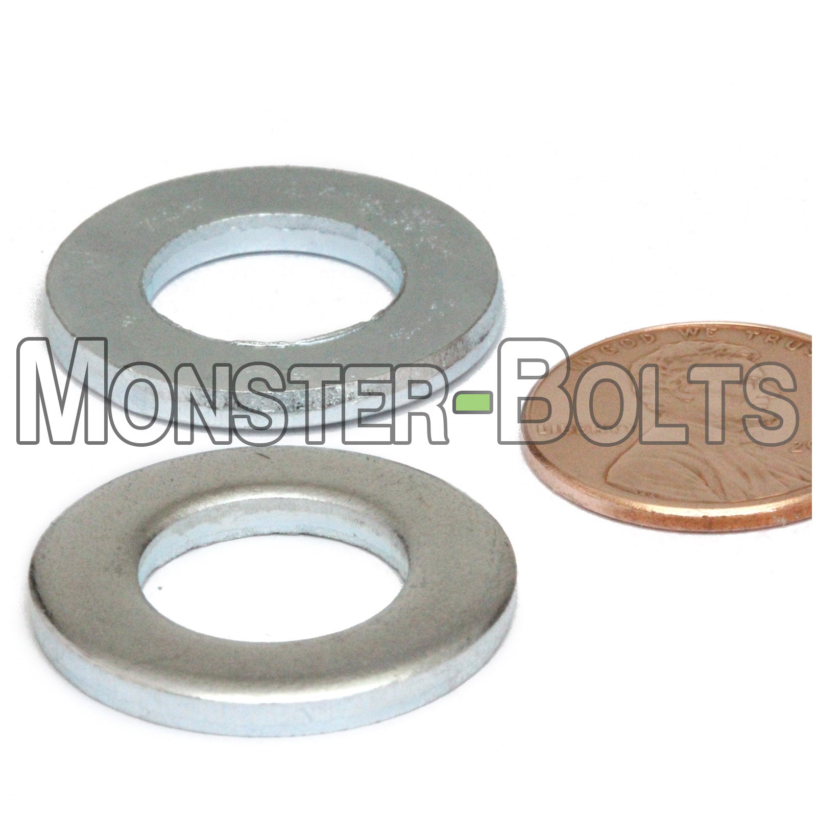 DIN 125A Metric Flat Washers, 200 HV Steel Zinc Plated Cr+3 RoHS (125 A) - Monster Bolts