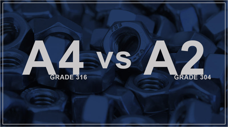 What is the difference between Stainless steel A2 and A4