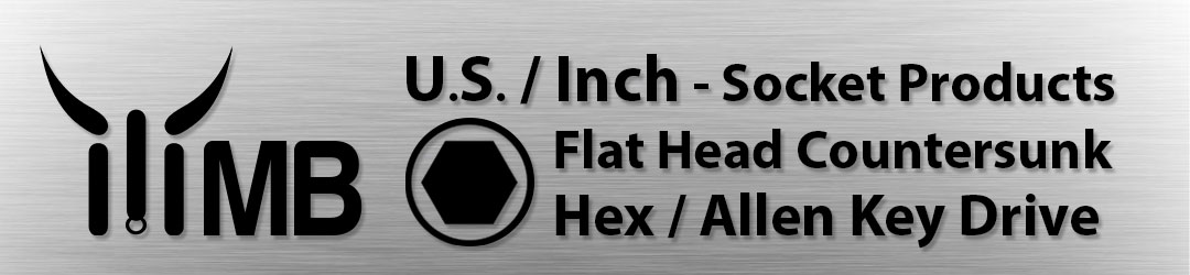 Flat Head Socket Cap Screws, Hex or Allen Key Drive