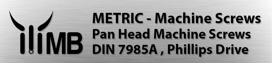 Metric - Phillips Pan Head Machine Screw