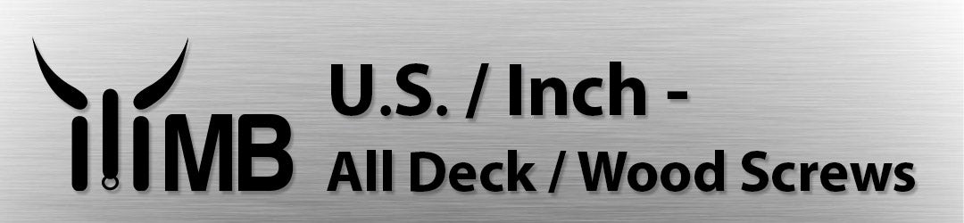 deck screws and wood screws, Type 17 point