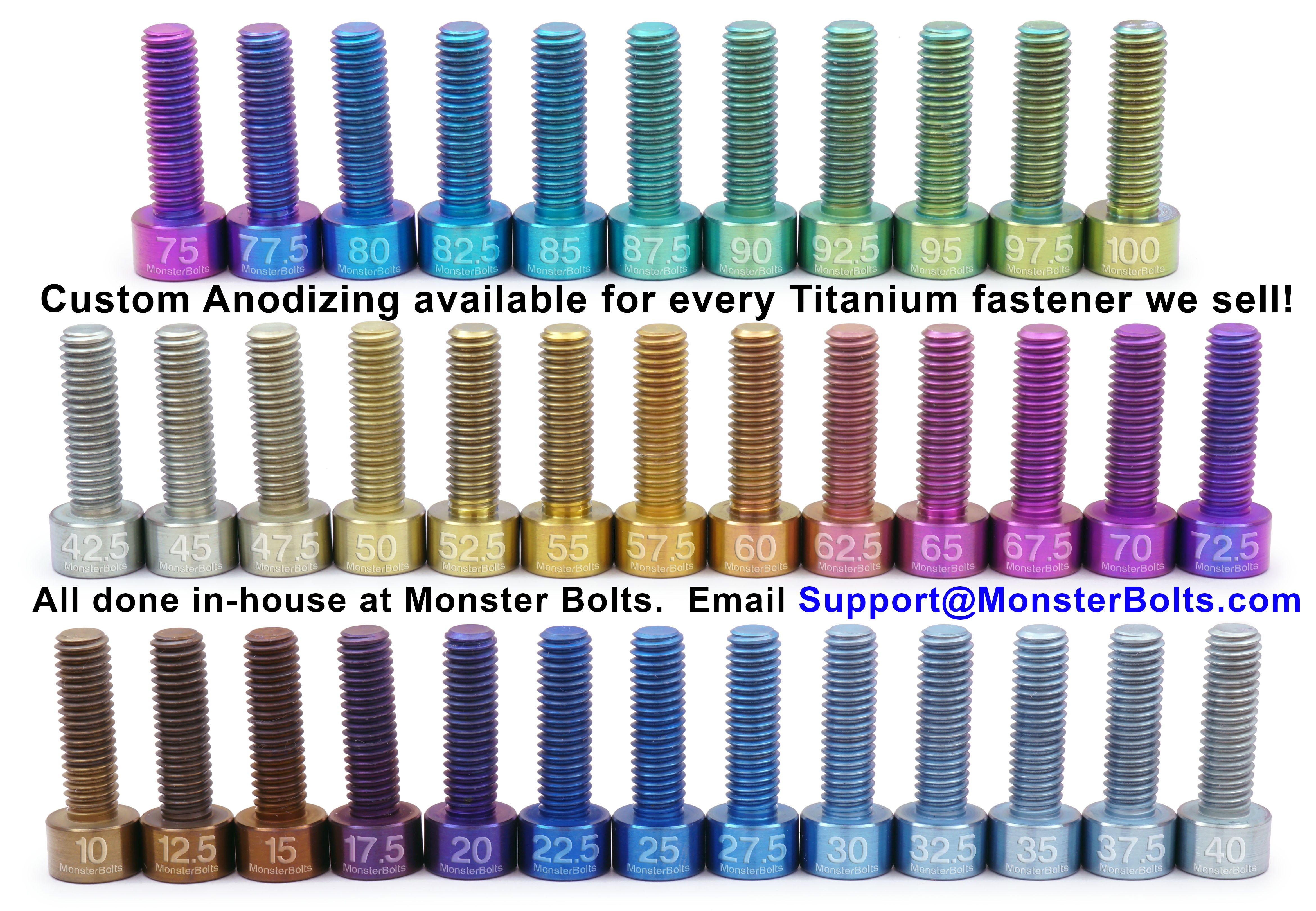 Titanium Guitar Locking Nut Screws - Floyd Rose Tremolo