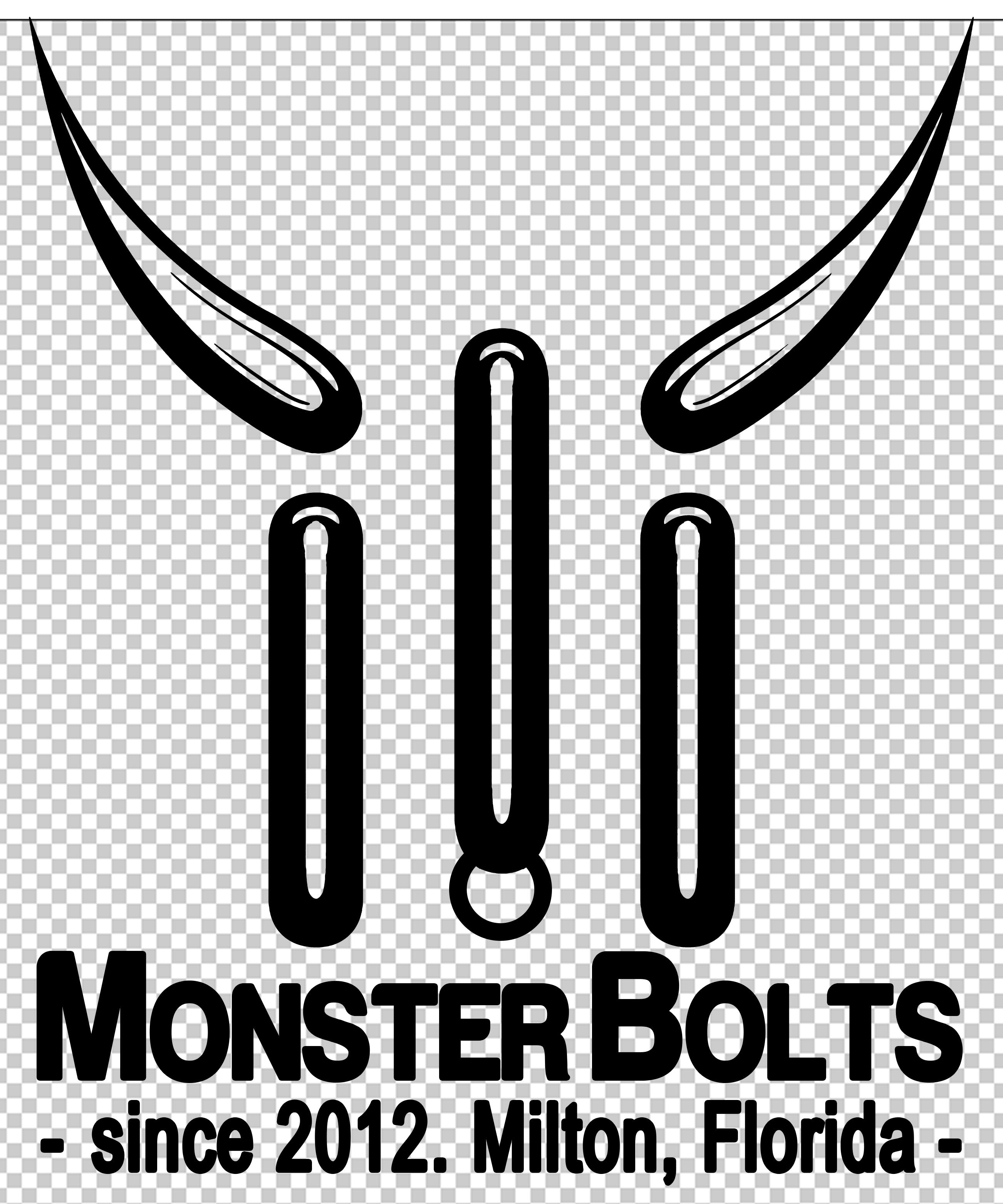 Monster Bolts Stickers, Standard and Super Small RC build sizes