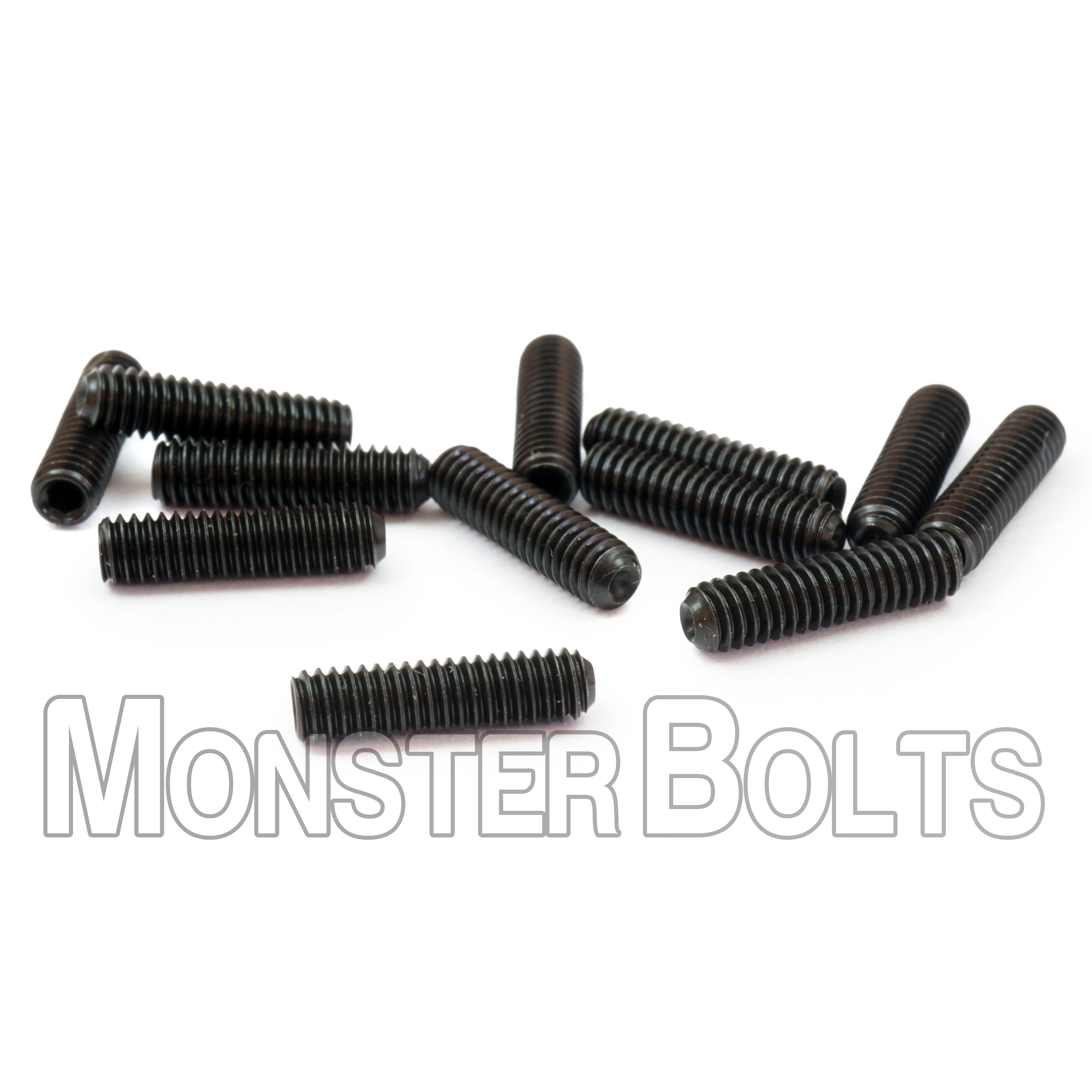 Black #4-48 Fine Thread Guitar Screws for Bridge Saddle Height Adjustment, For American made Fender Stratocaster 2008 and newer