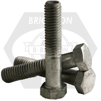 Bulk 7/16"-14 Grade A Hex Bolts (A307, Coarse Thread, Hot-Dipped Galvanized)