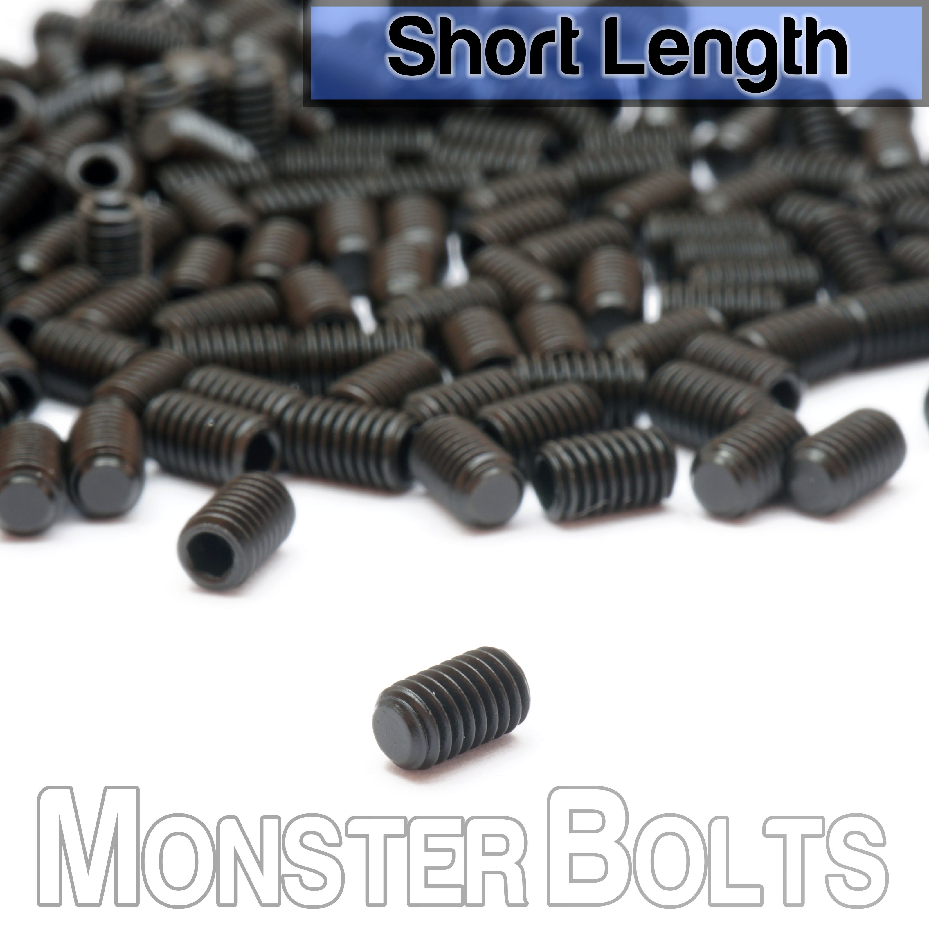 Flat Point M3 Set Screws for Bridge Saddle Height Adjustment, For Fender 'MIM' Stratocaster and similar