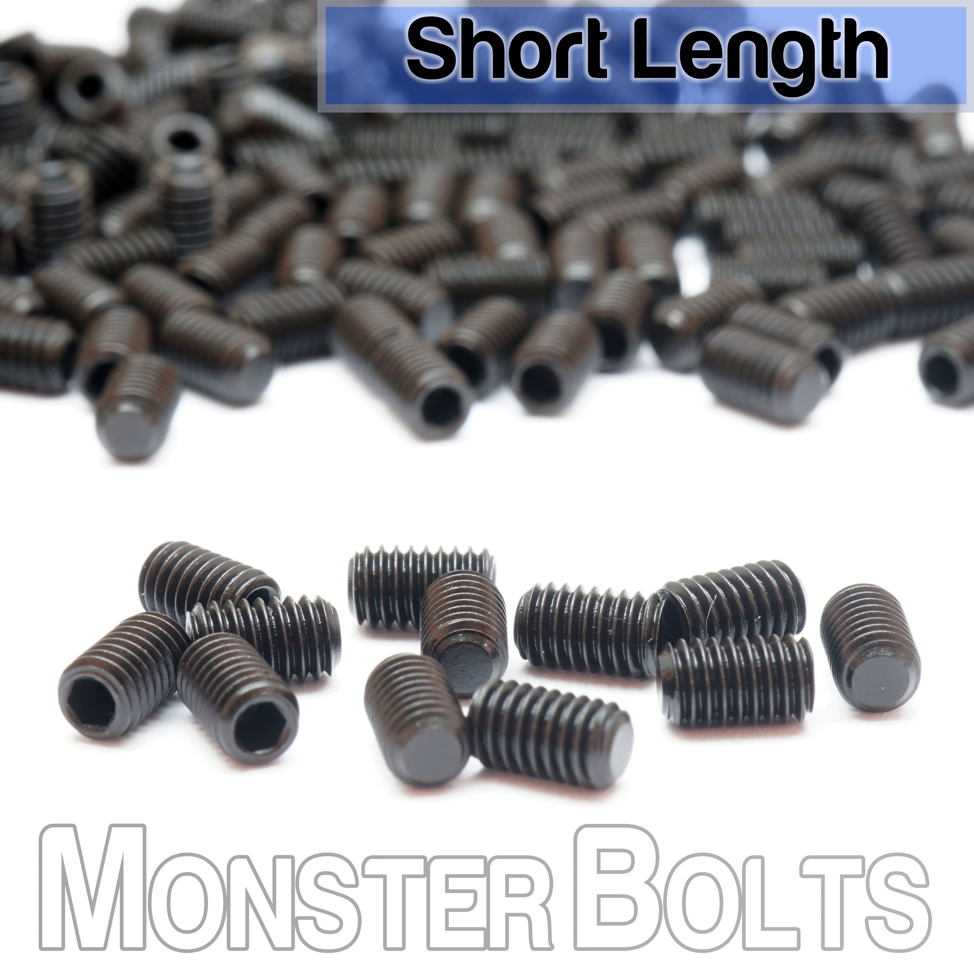 Flat Point M3 Set Screws for Bridge Saddle Height Adjustment, For Fender 'MIM' Stratocaster and similar