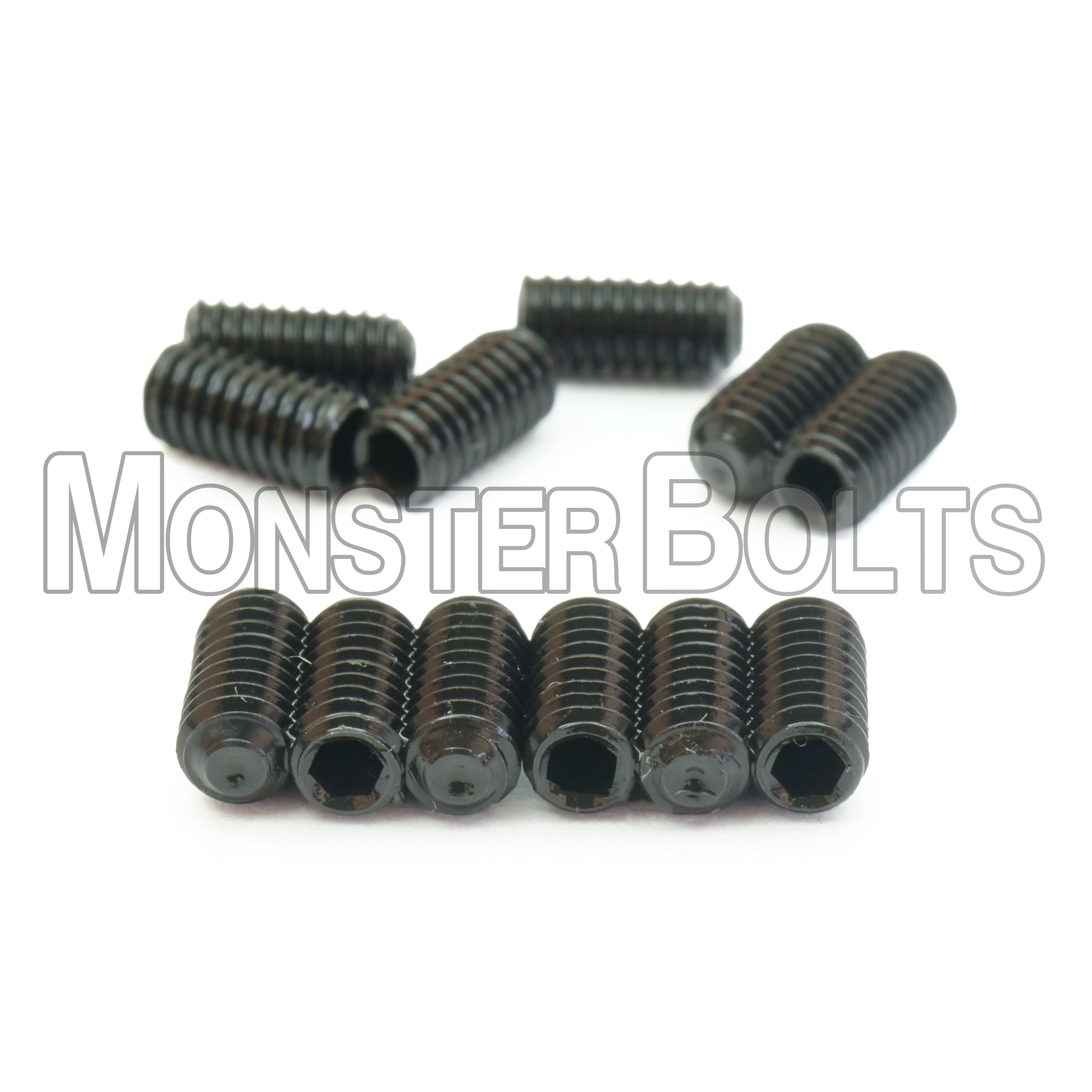 VegaTrem VT2 (Tele) Saddle Height Screws — 12-Piece Set in Black or Stainless (5–10 mm Lengths)