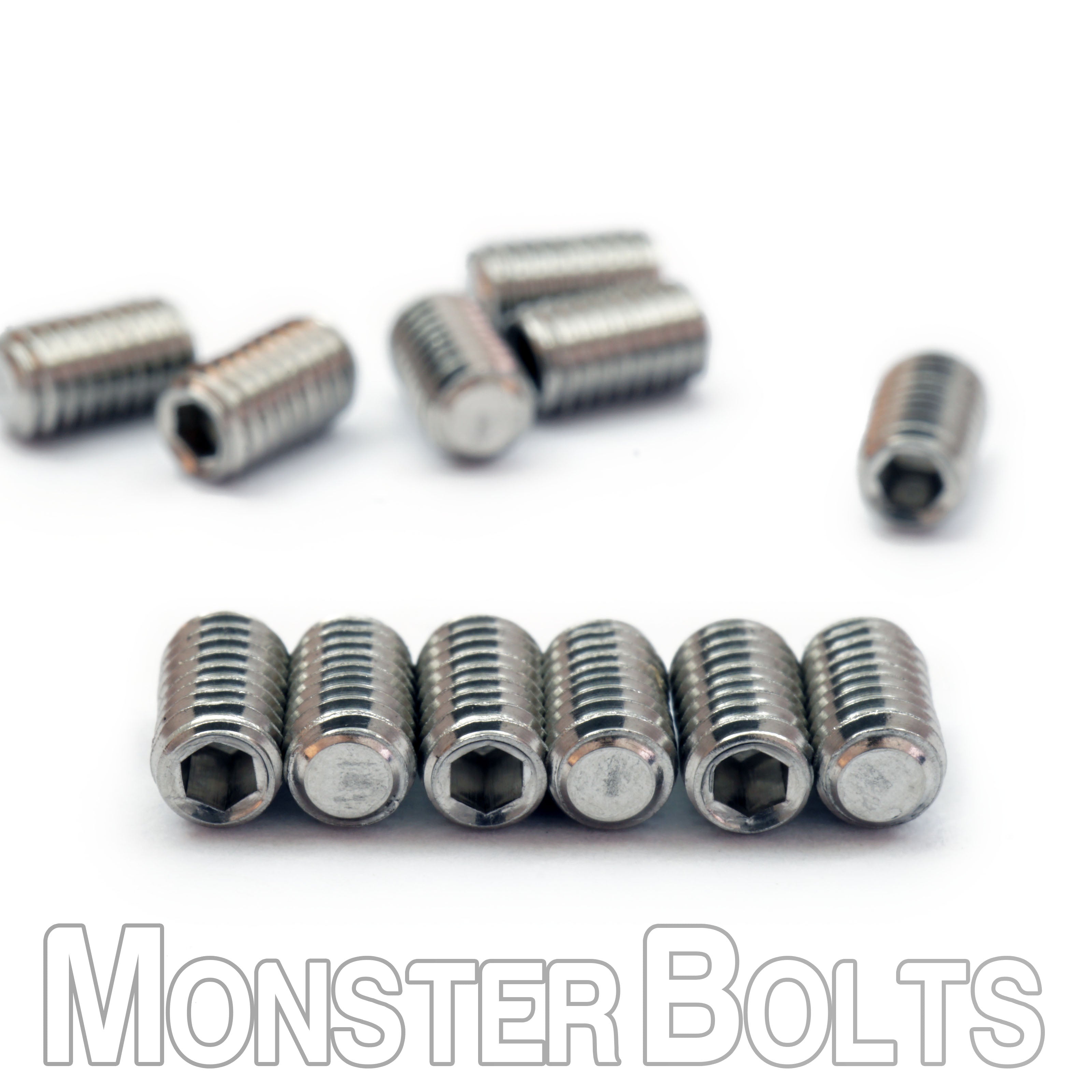 Flat Point M3 Set Screws for Bridge Saddle Height Adjustment, For Fender 'MIM' Stratocaster and similar