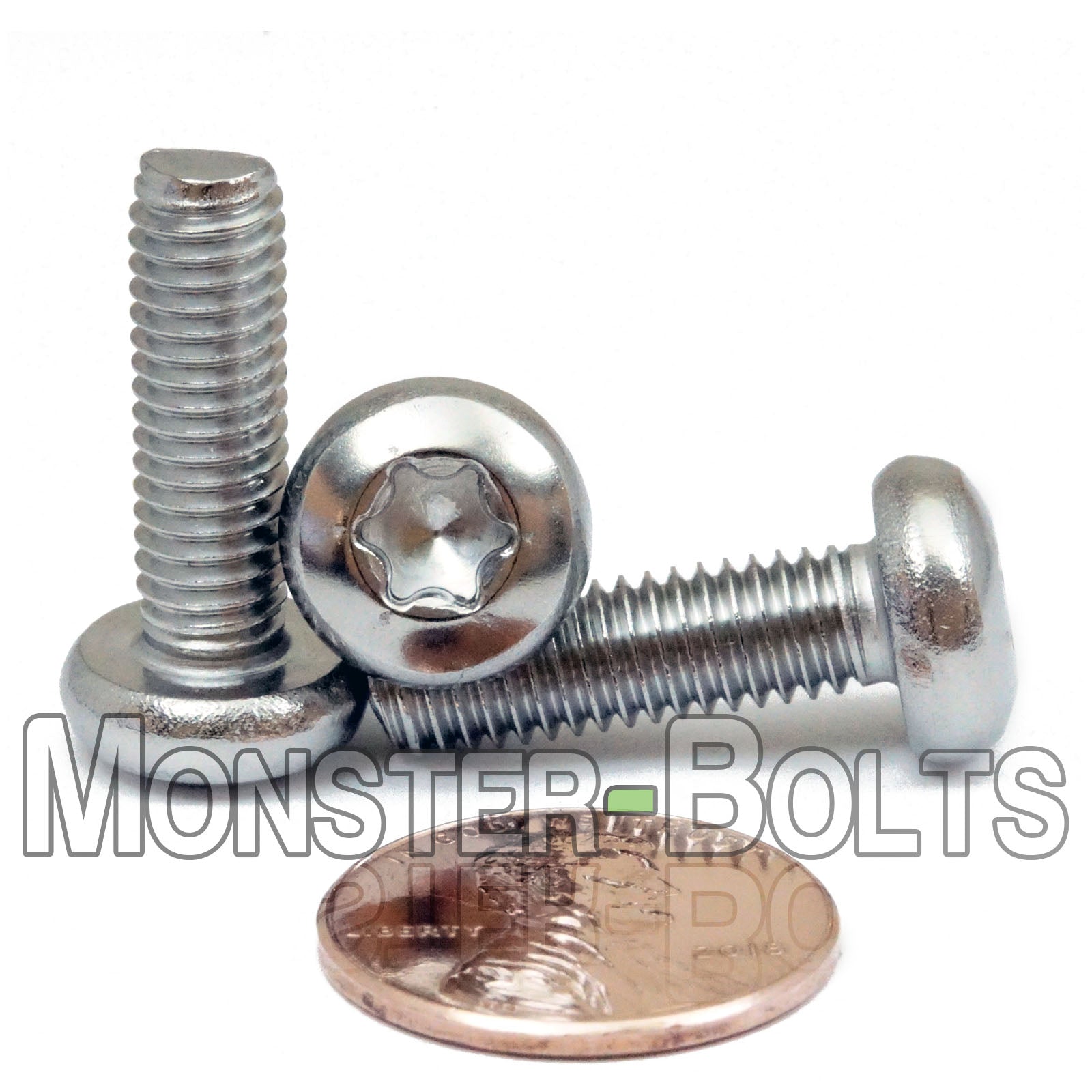 M6 Stainless Steel 6-Lobe Pan Head Machine Screws, Star Torx A2 18-8